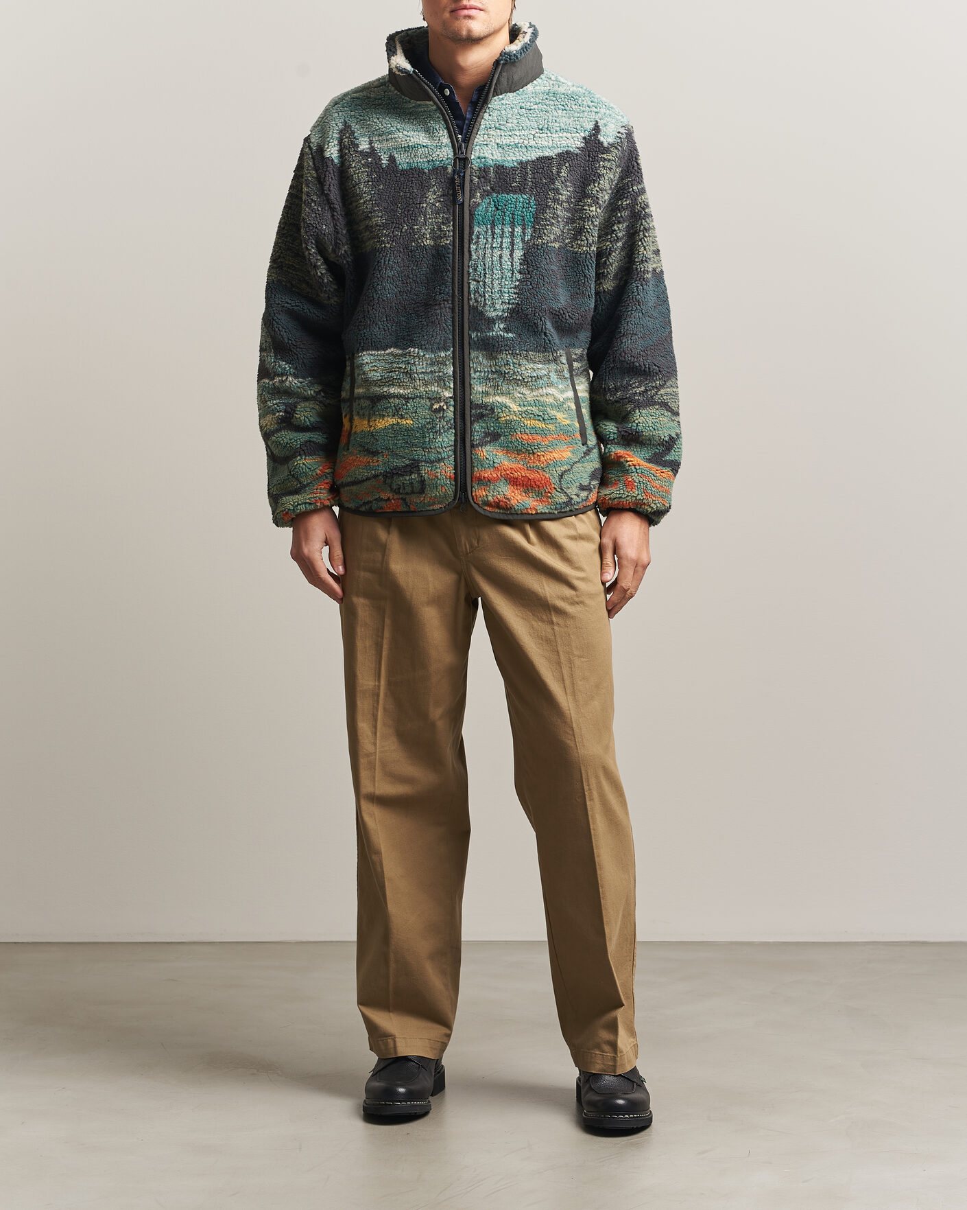 Men | Sweaters & Knitwear | Pendleton | Jacquard Sherpa Fleece Salmon Falls