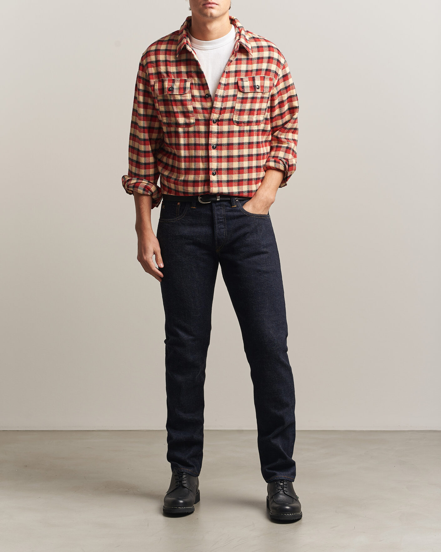 Men | Jeans | RRL | Slim Fit Selvedge Jeans East/West Rinse