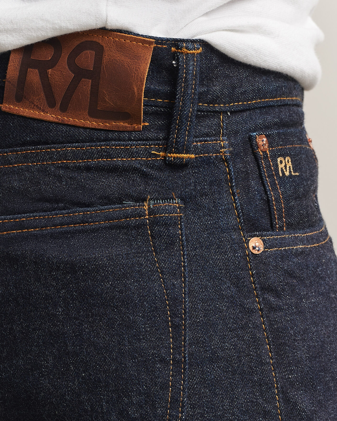 Men | Jeans | RRL | Slim Fit Selvedge Jeans East/West Rinse