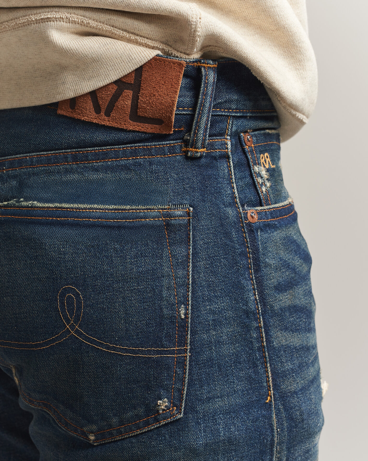 Men | Jeans | RRL | Straight Leg Selvedge Jeans Hawley Wash