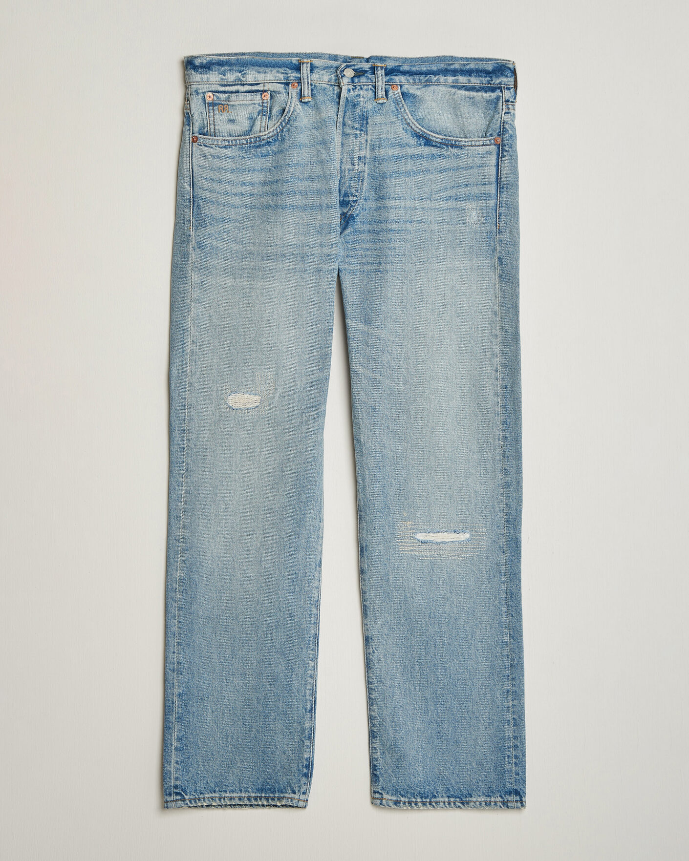 Men | Jeans | RRL | Vintage Fit Distressed Jeans Bridgeview Wash