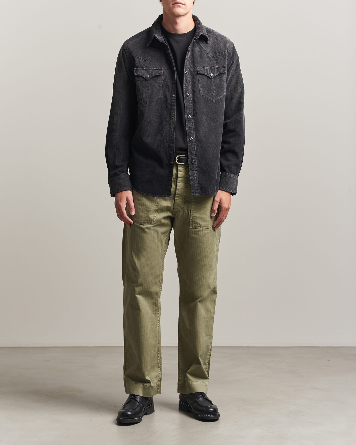 Men | Shirts | RRL | Buffalo Western Shirt Black