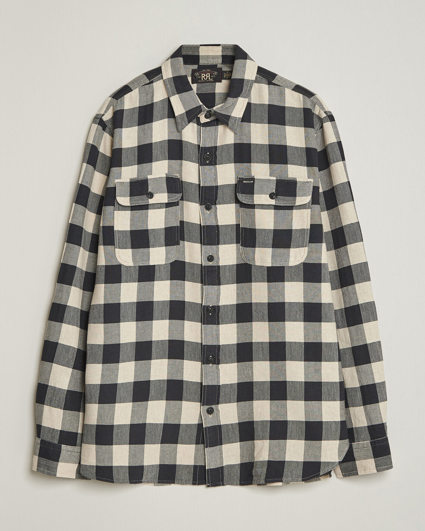 Men | Shirts | RRL | Matlock Plaid Shirt Black/Cream