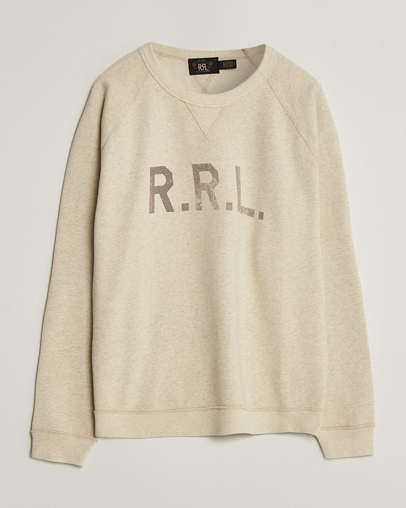 Men | Sweaters & Knitwear | RRL | Raglan Sleeve Sweatshirt Oatmeal Heather