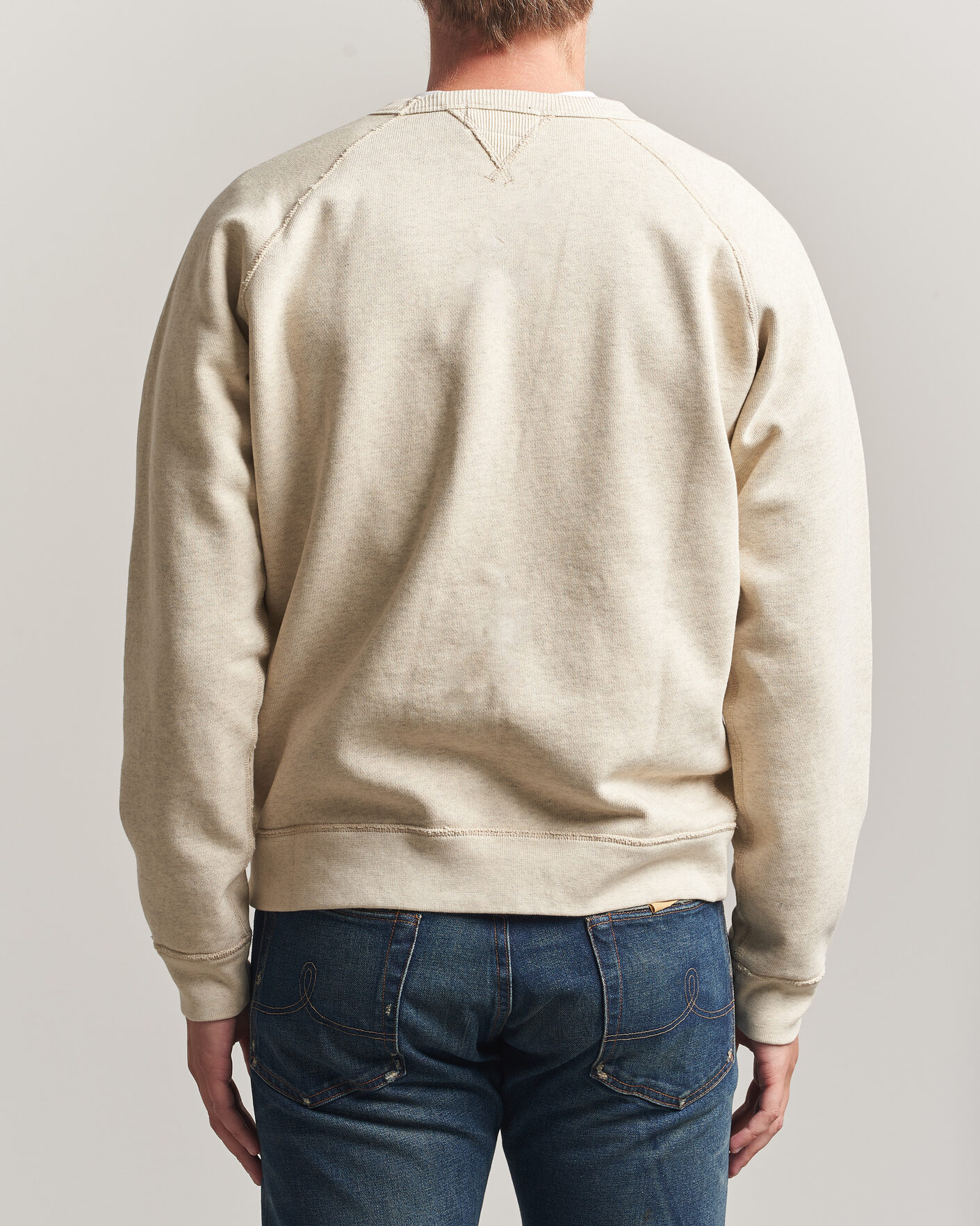 Men | Sweaters & Knitwear | RRL | Raglan Sleeve Sweatshirt Oatmeal Heather