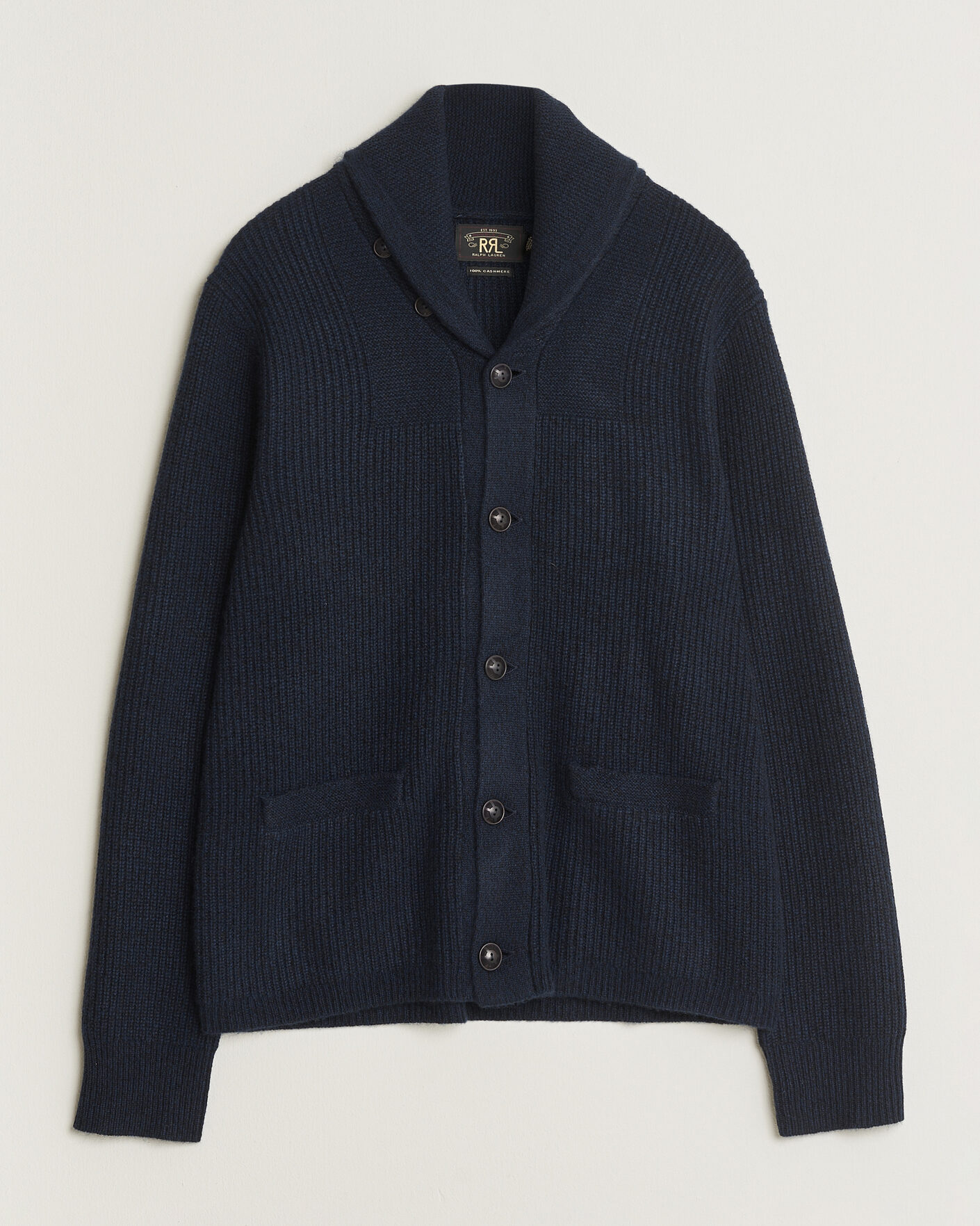 Men | Sweaters & Knitwear | RRL | Cashmere Shawl Collar Cardigan Navy