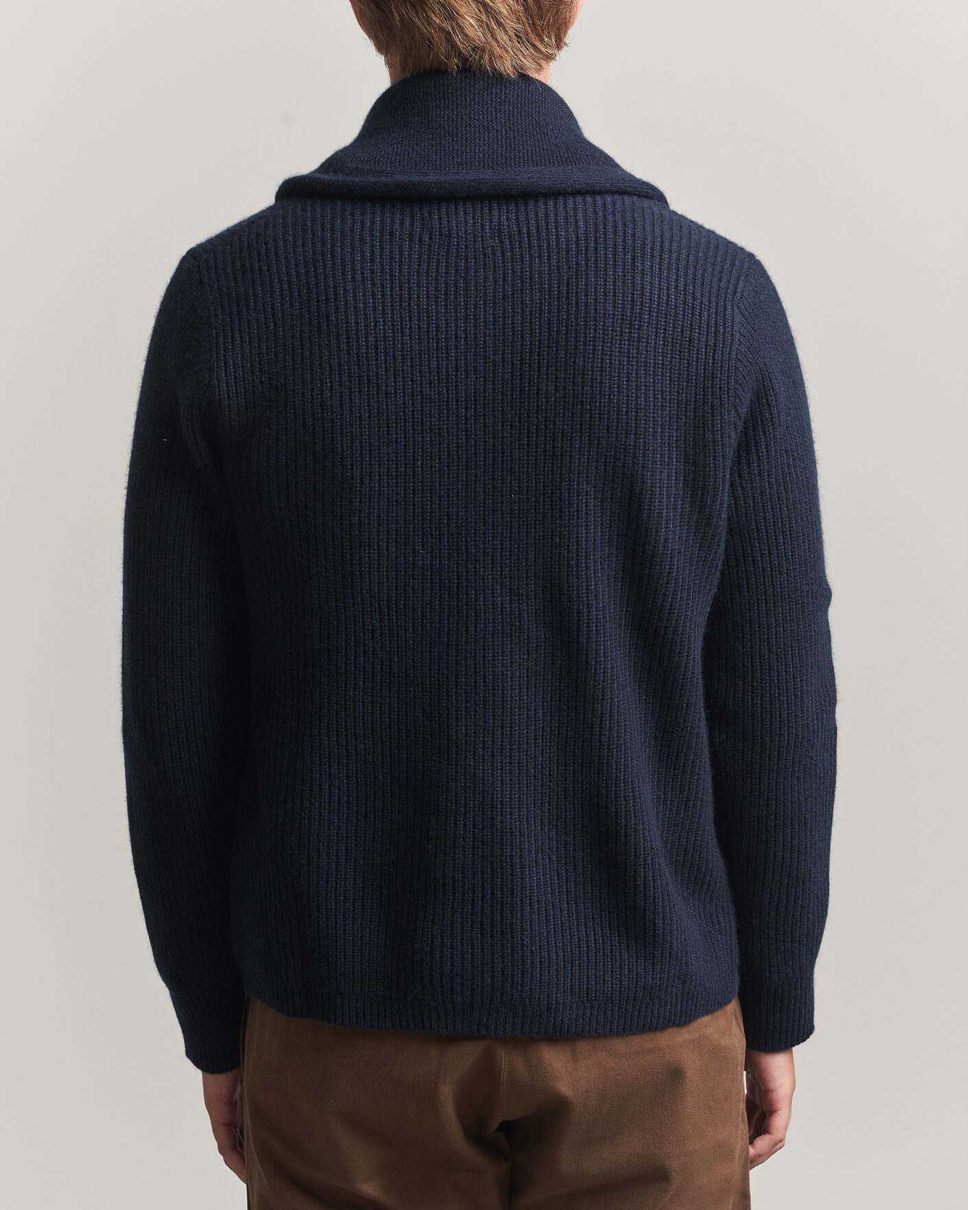 Men | Sweaters & Knitwear | RRL | Cashmere Shawl Collar Cardigan Navy