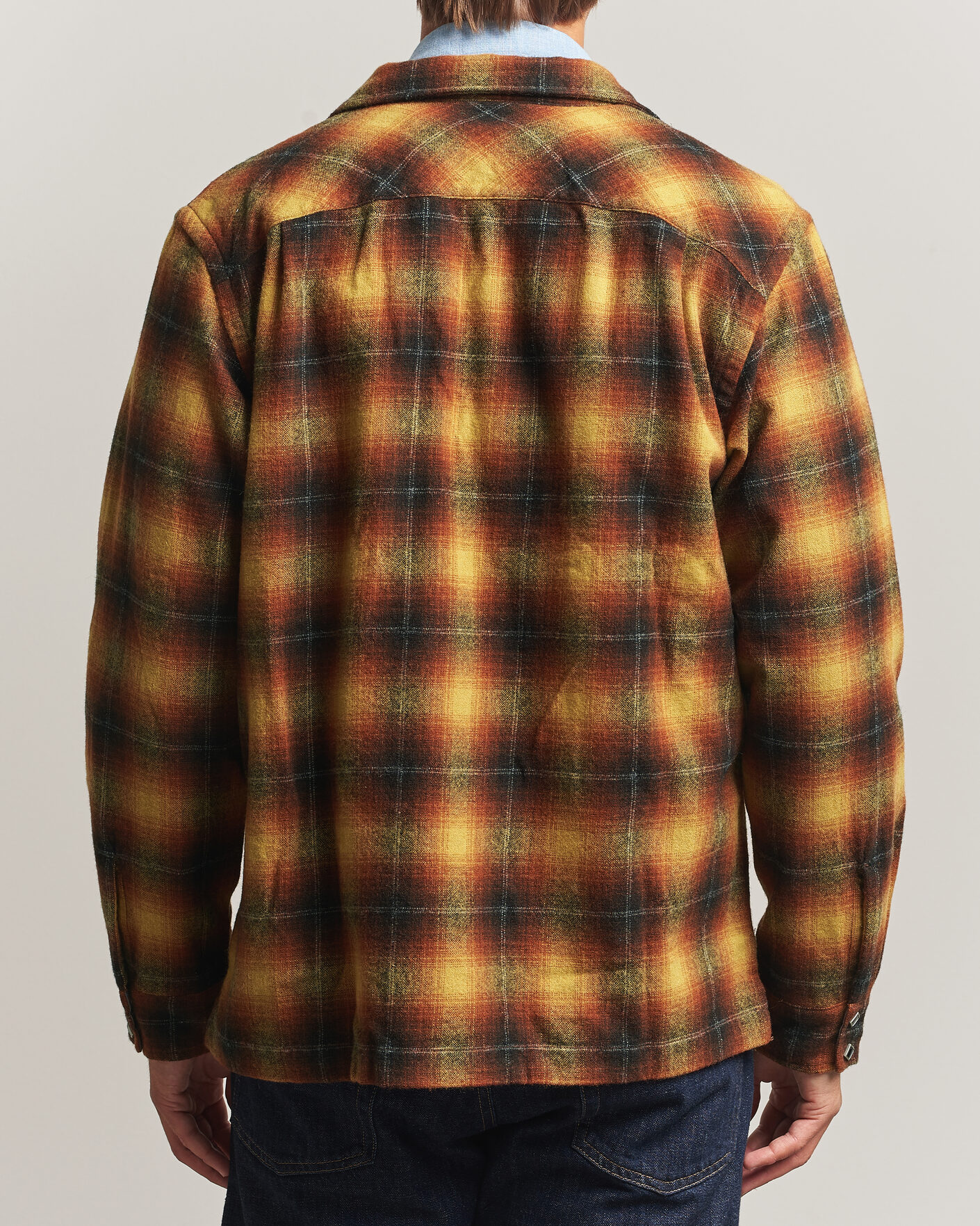 Men | Shirts | RRL | Jesse Plaid Camp Shirt Orange/Yellow