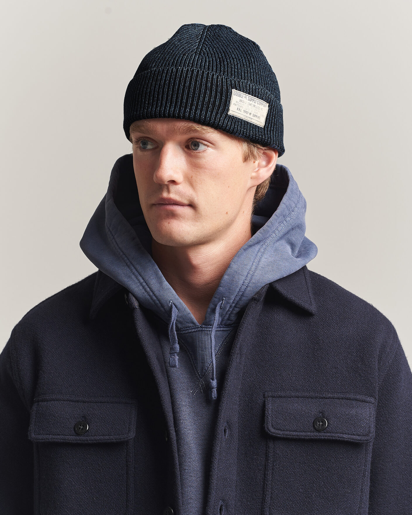 Men | Beanies | RRL | Watch Cap Midnight Blue