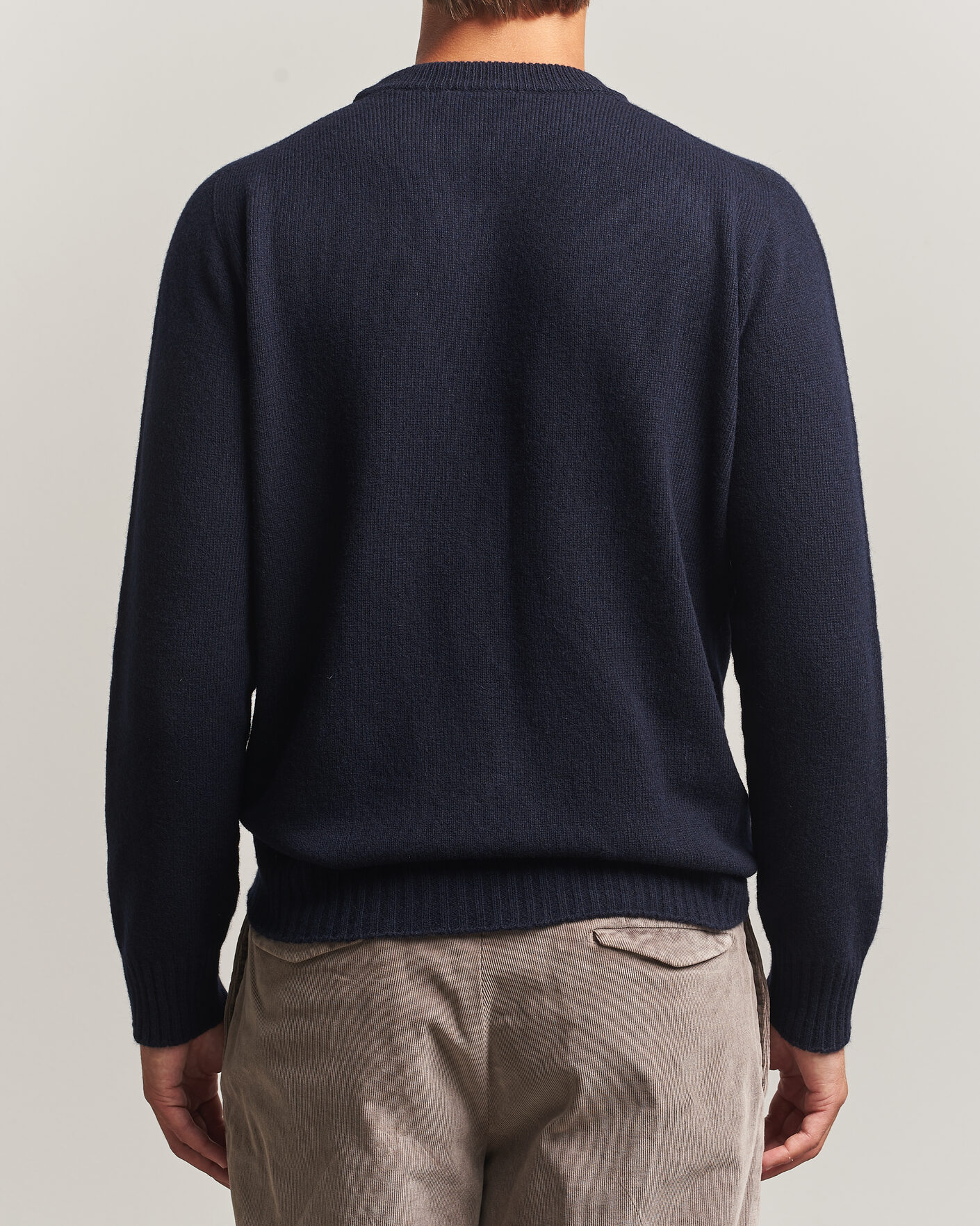 Men | Sweaters & Knitwear | Altea | Wool/Cashmere Crew Neck Pullover Navy