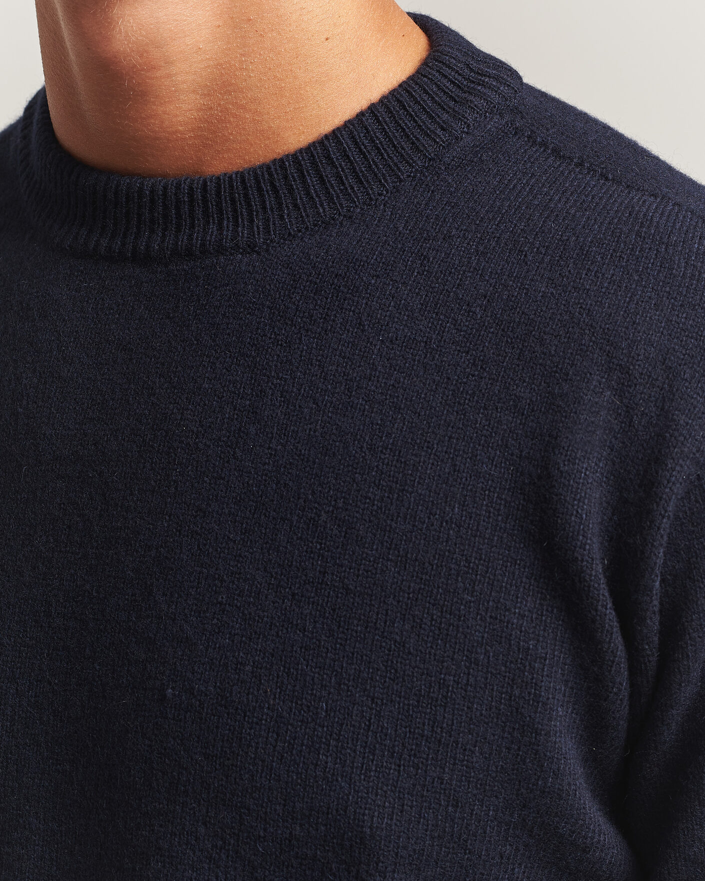 Men | Sweaters & Knitwear | Altea | Wool/Cashmere Crew Neck Pullover Navy
