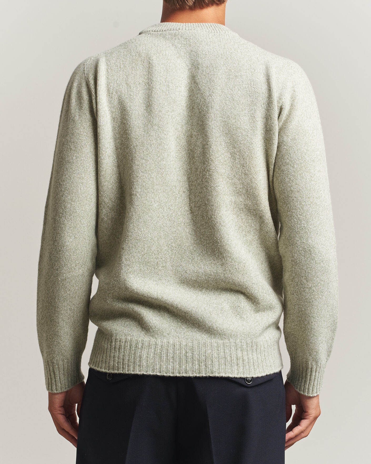 Men | Sweaters & Knitwear | Altea | Wool/Cashmere Crew Neck Pullover Mint Green
