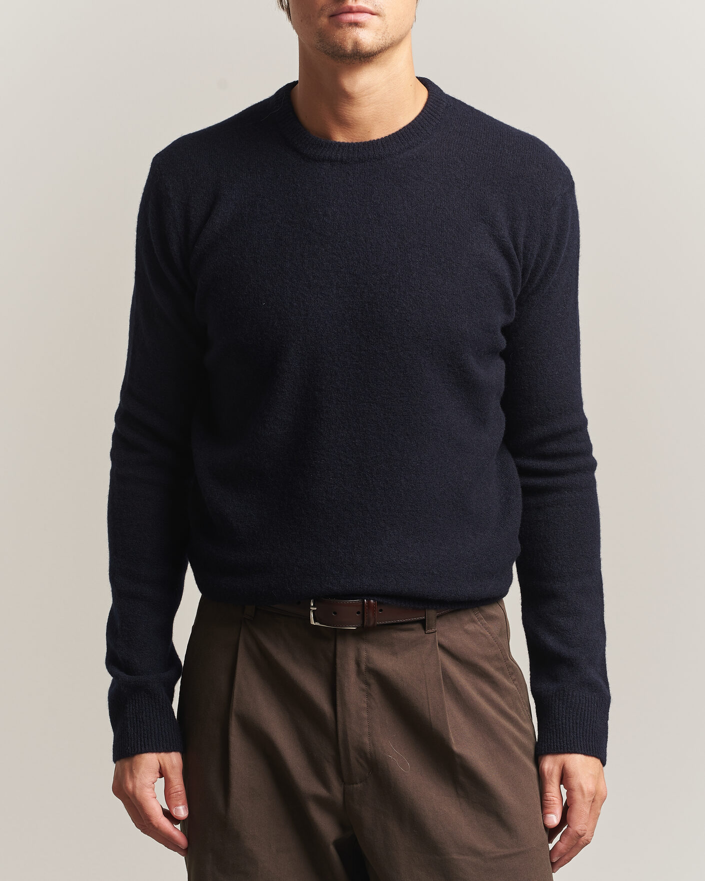 Men | Sweaters & Knitwear | Altea | Cloud Cashmere Blend Sweater Navy