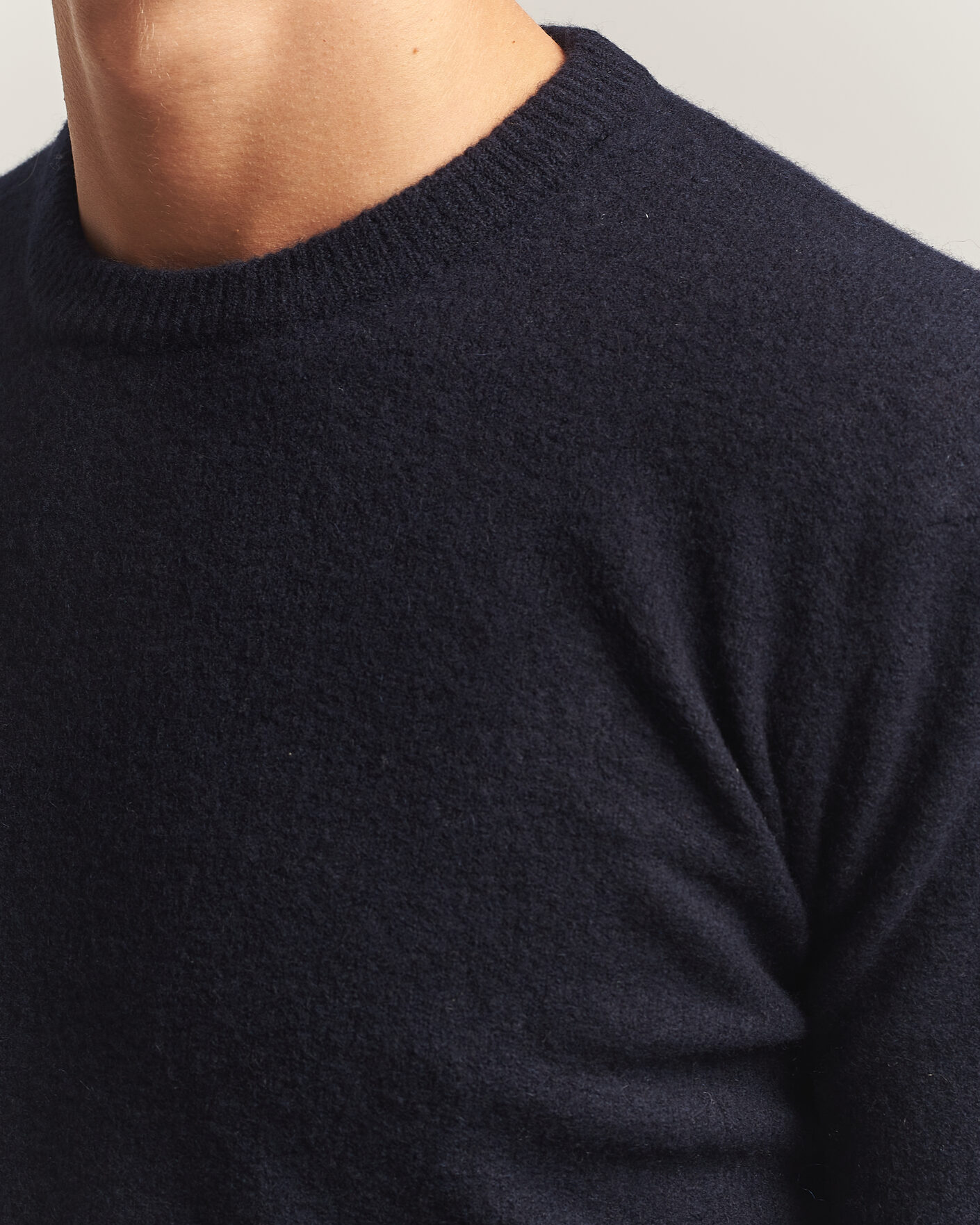 Men | Sweaters & Knitwear | Altea | Cloud Cashmere Blend Sweater Navy