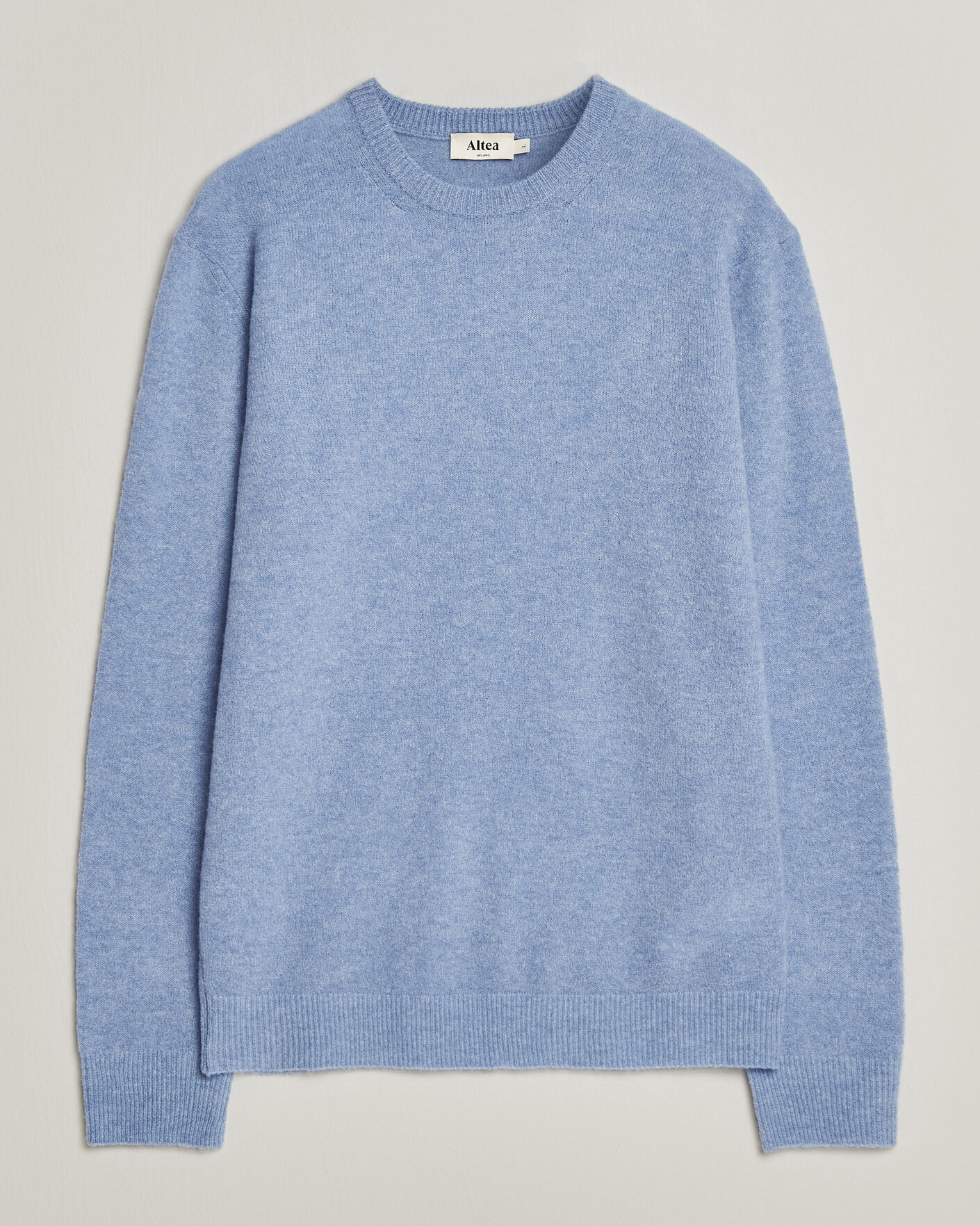 Men | Sweaters & Knitwear | Altea | Cloud Cashmere Blend Sweater Sky Blue