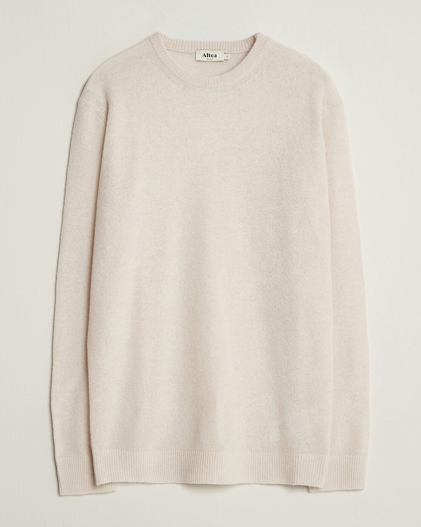 Men | Sweaters & Knitwear | Altea | Cloud Cashmere Blend Sweater Latte