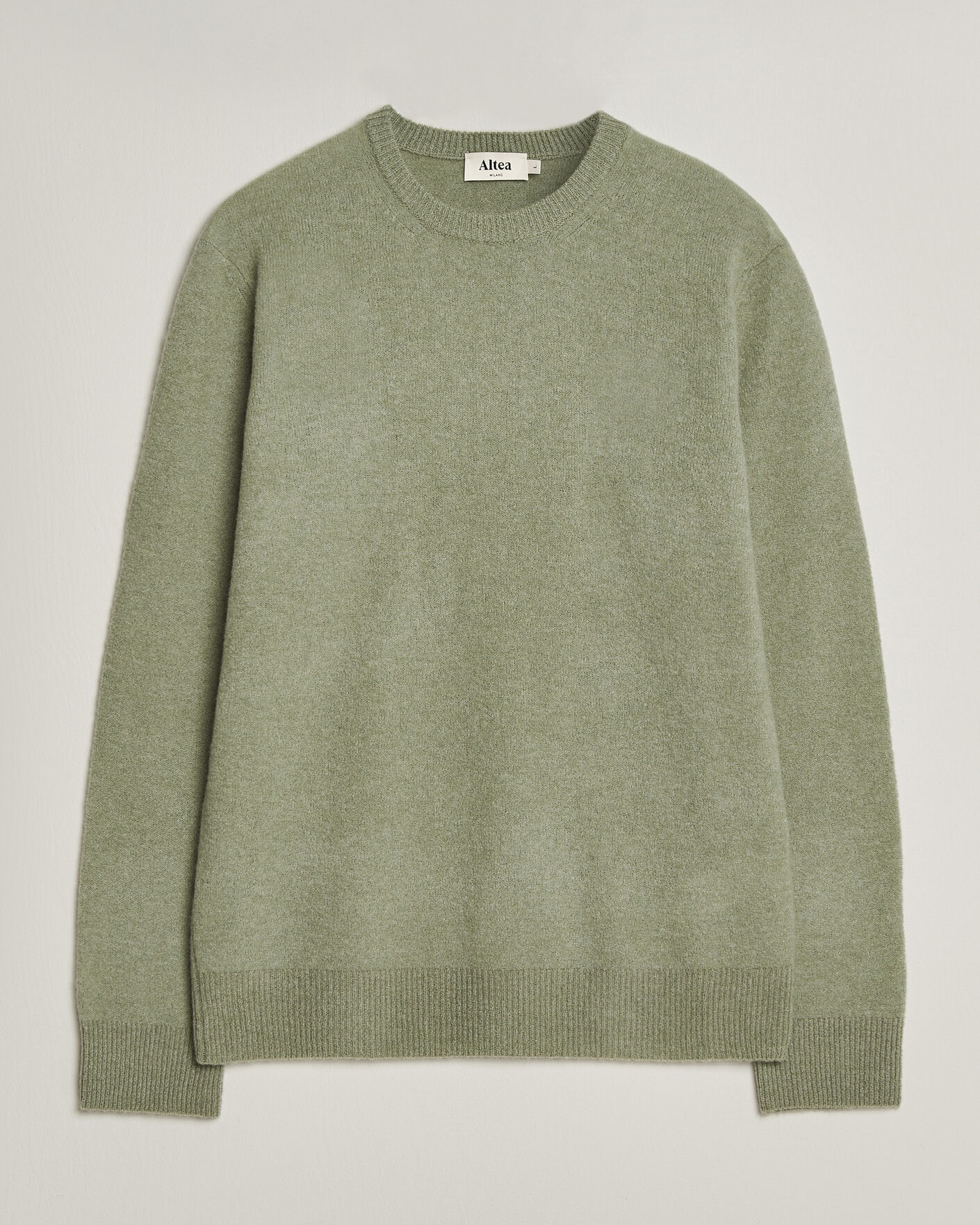 Men | Sweaters & Knitwear | Altea | Cloud Cashmere Blend Sweater Mint Green