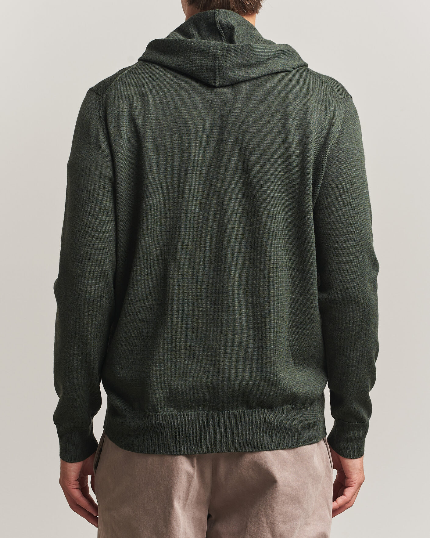 Men | Sweaters & Knitwear | Altea | Merino Wool Cardigan Dark Military