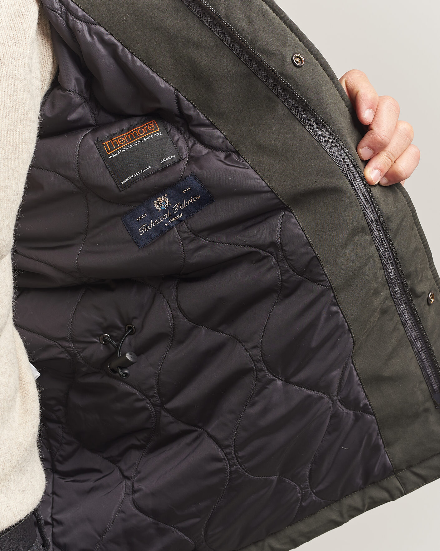 Men | Coats & Jackets | Aspesi | Lined Cotton Field Jacket Grey