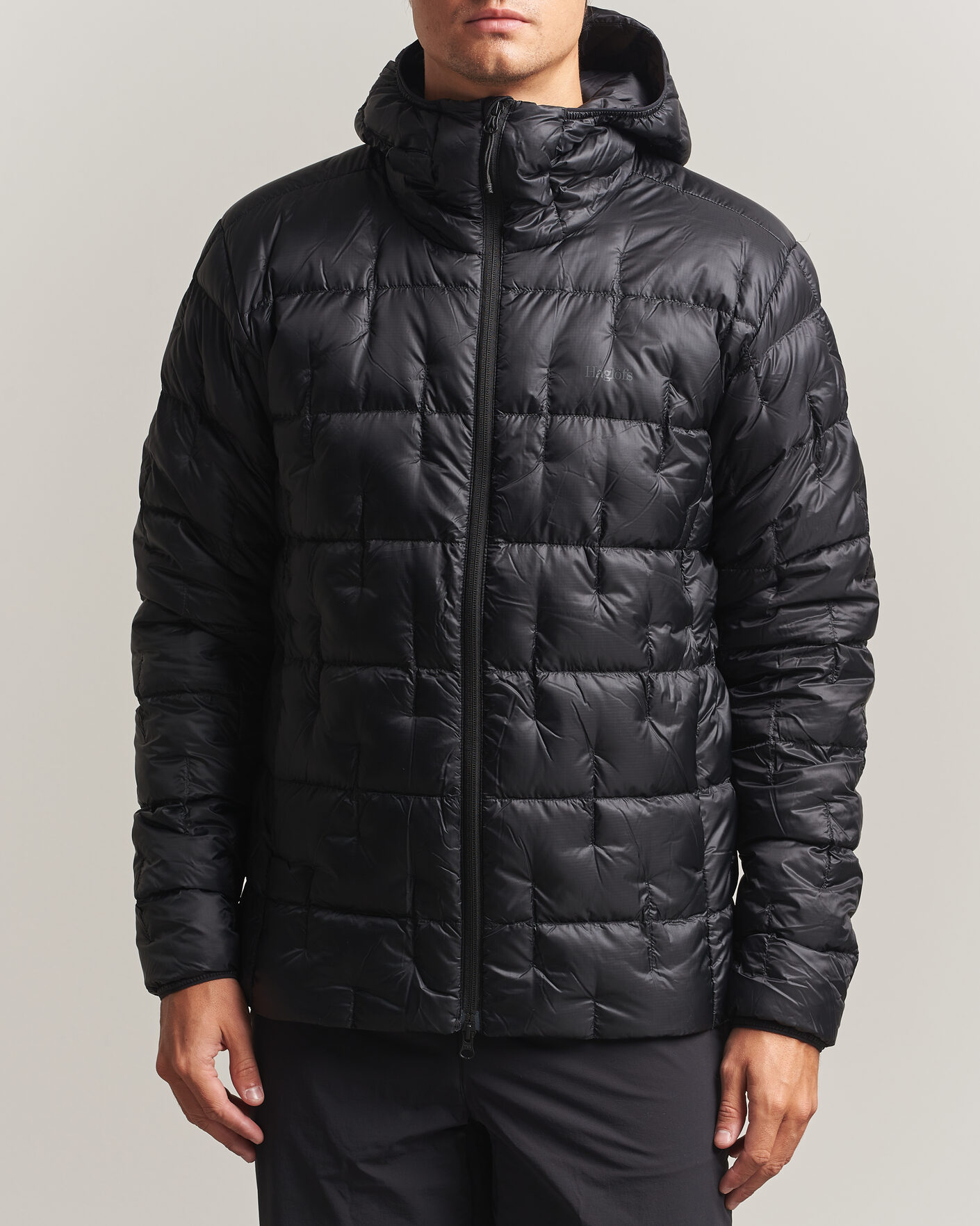 Men | Coats & Jackets | Haglöfs | Hede Down Hood Jacket True Black