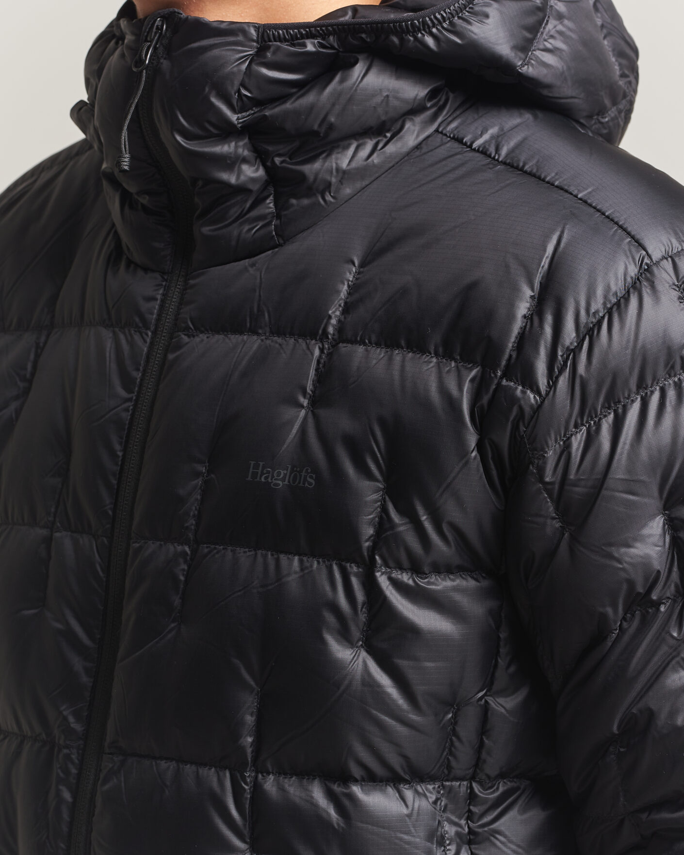 Men | Coats & Jackets | Haglöfs | Hede Down Hood Jacket True Black