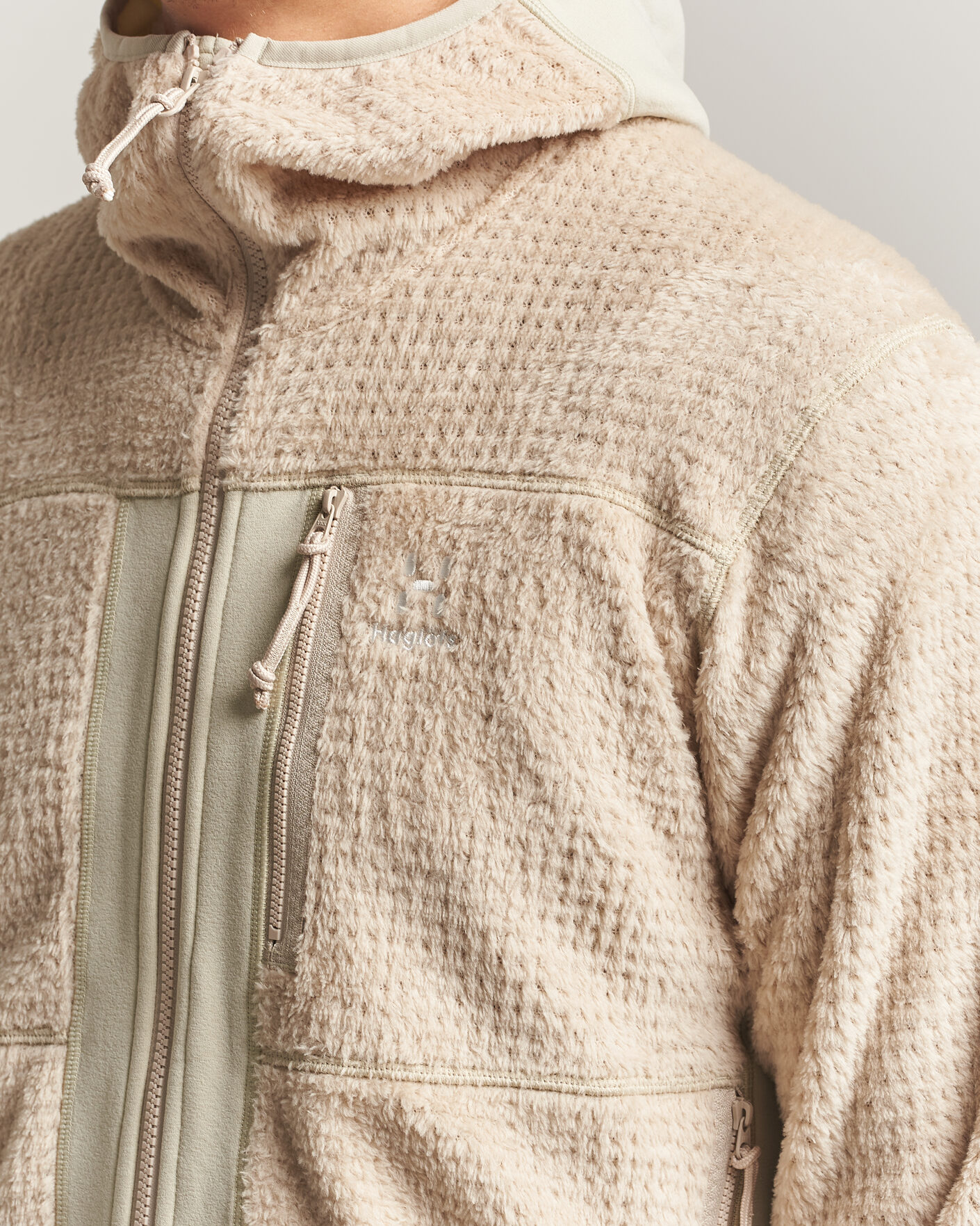 Men | Sweaters & Knitwear | Haglöfs | Vassi Technical Mid Layer Chalk Beige