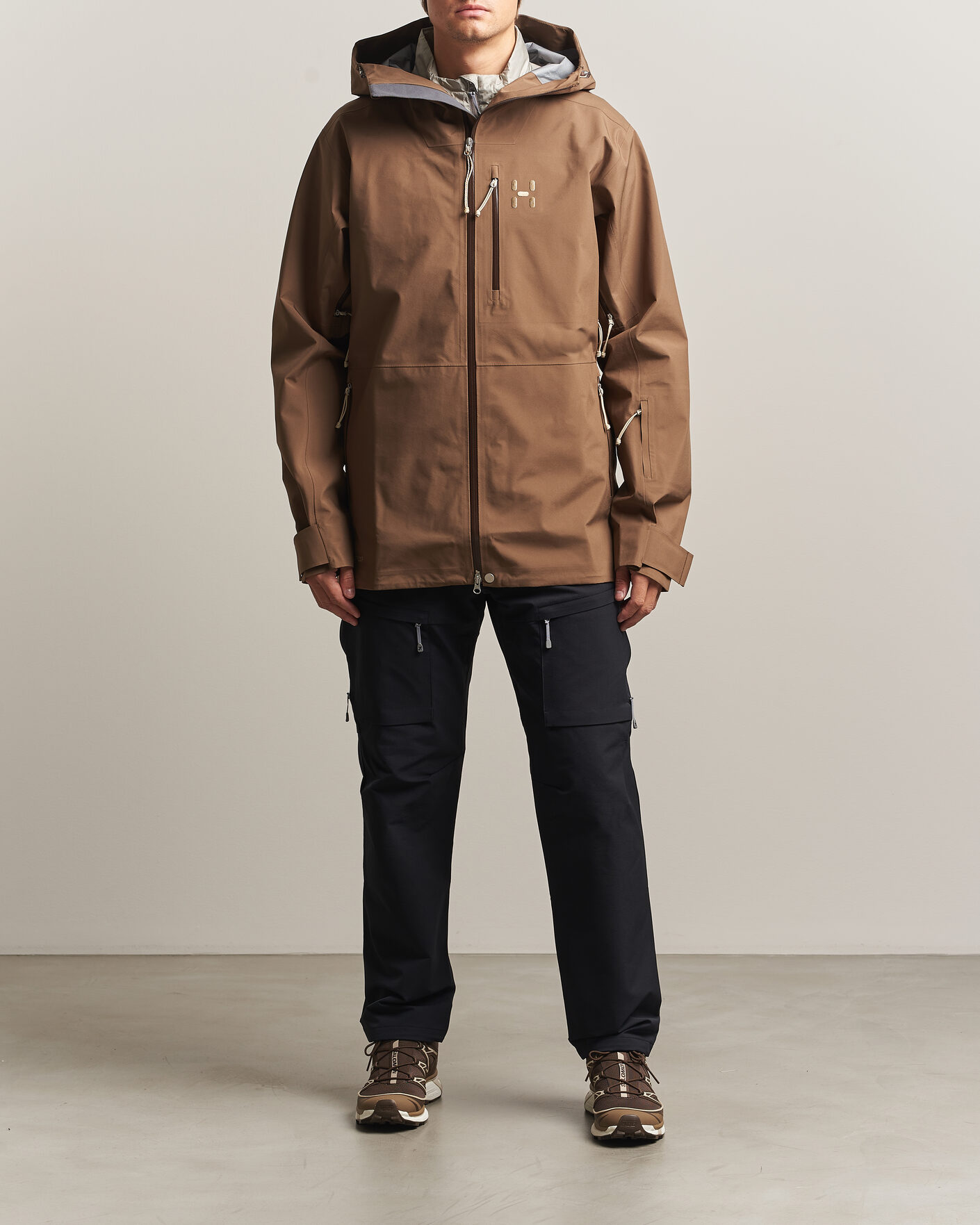 Men | Coats & Jackets | Haglöfs | Alper Proof 3L Jacket Teak Brown