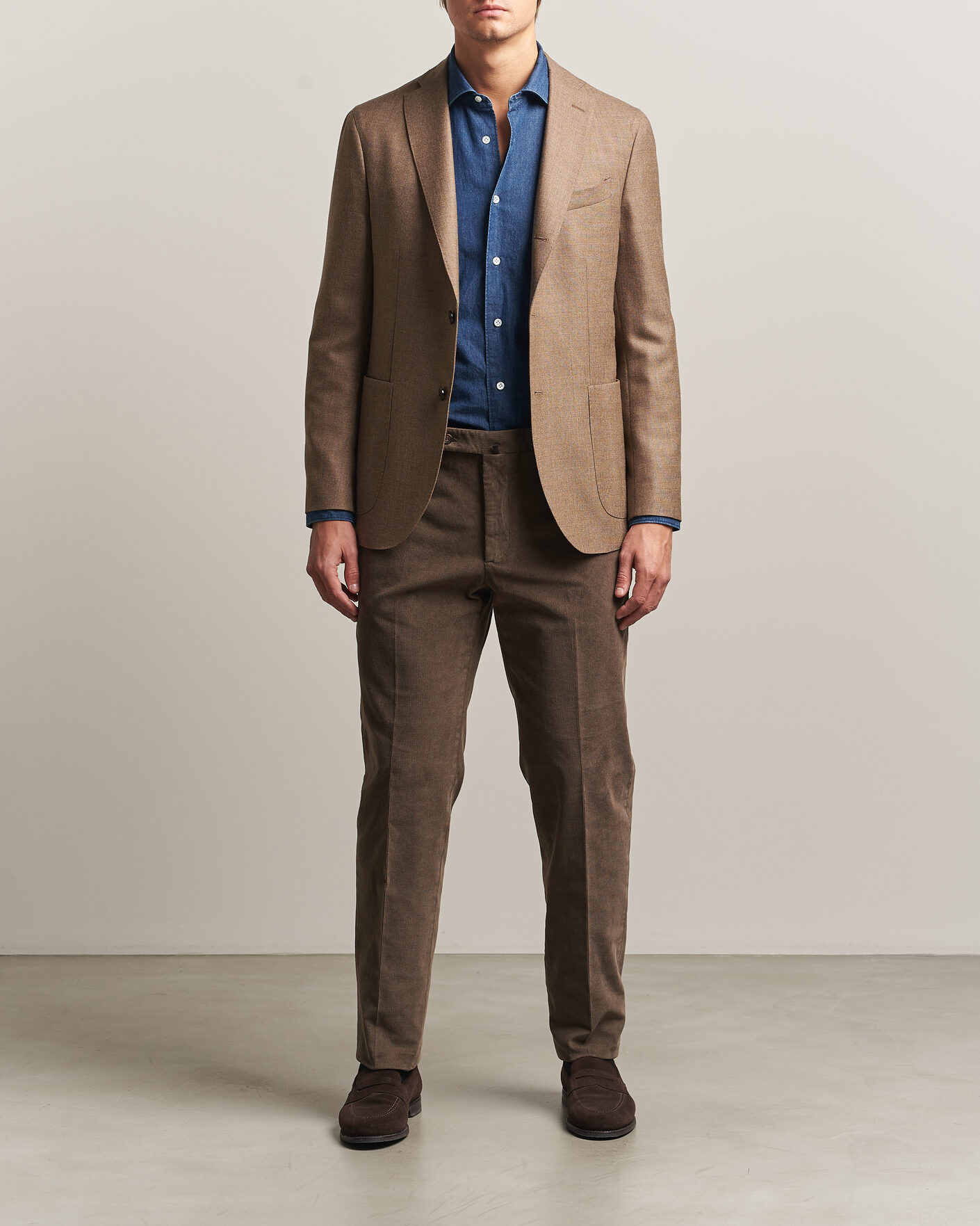 Men | Blazers | Boglioli | K Jacket Wool Hopsack Blazer Beige