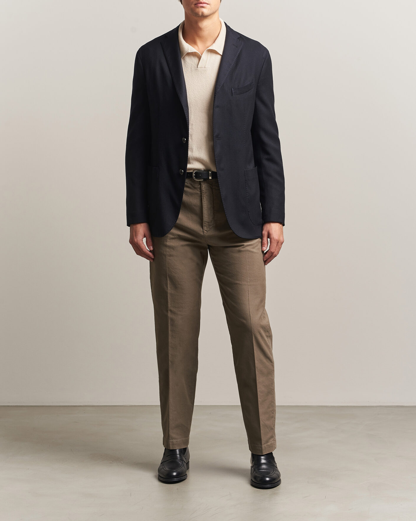 Men | Blazers | Boglioli | K Jacket Soft Touch Flannel Blazer Navy