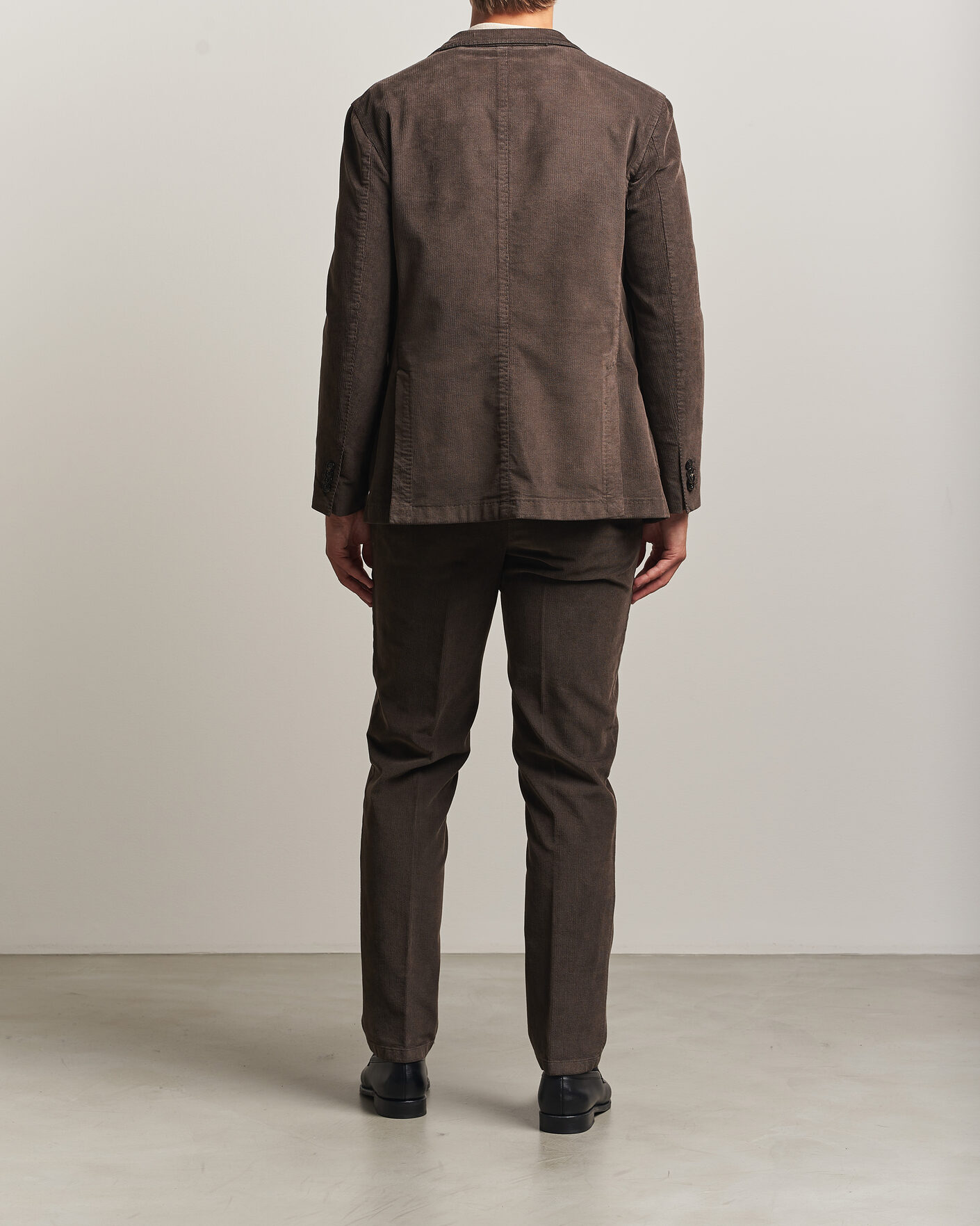 Men | Suits | Boglioli | K Jacket Baby Corduroy Suit Dark Brown