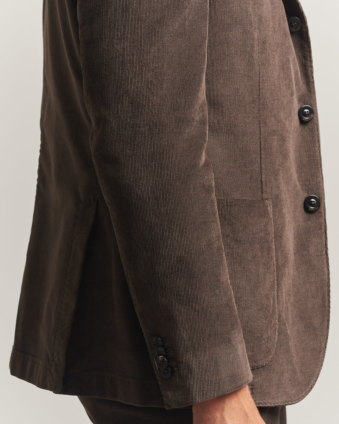Men | Suits | Boglioli | K Jacket Baby Corduroy Suit Dark Brown