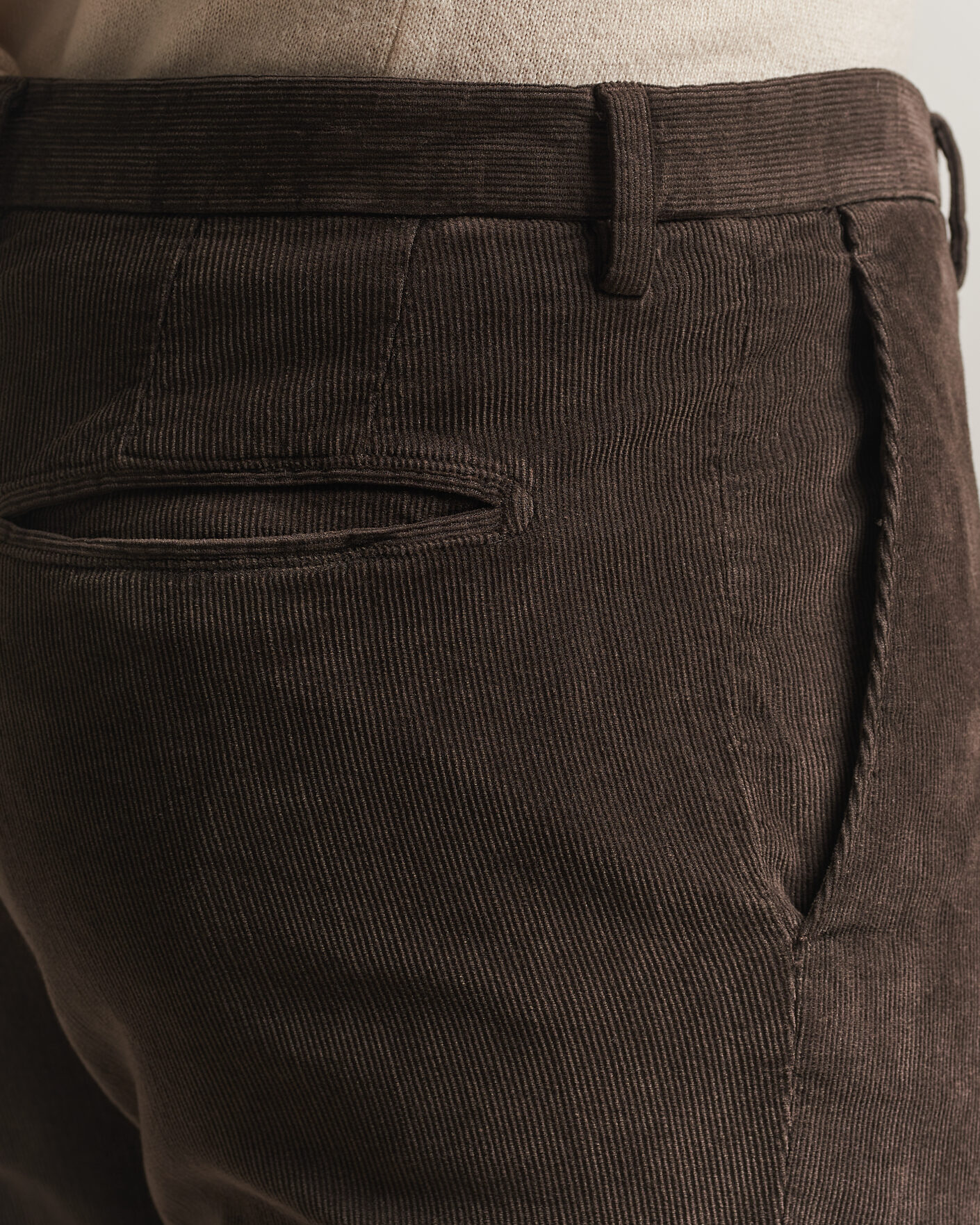Men | Suits | Boglioli | K Jacket Baby Corduroy Suit Dark Brown