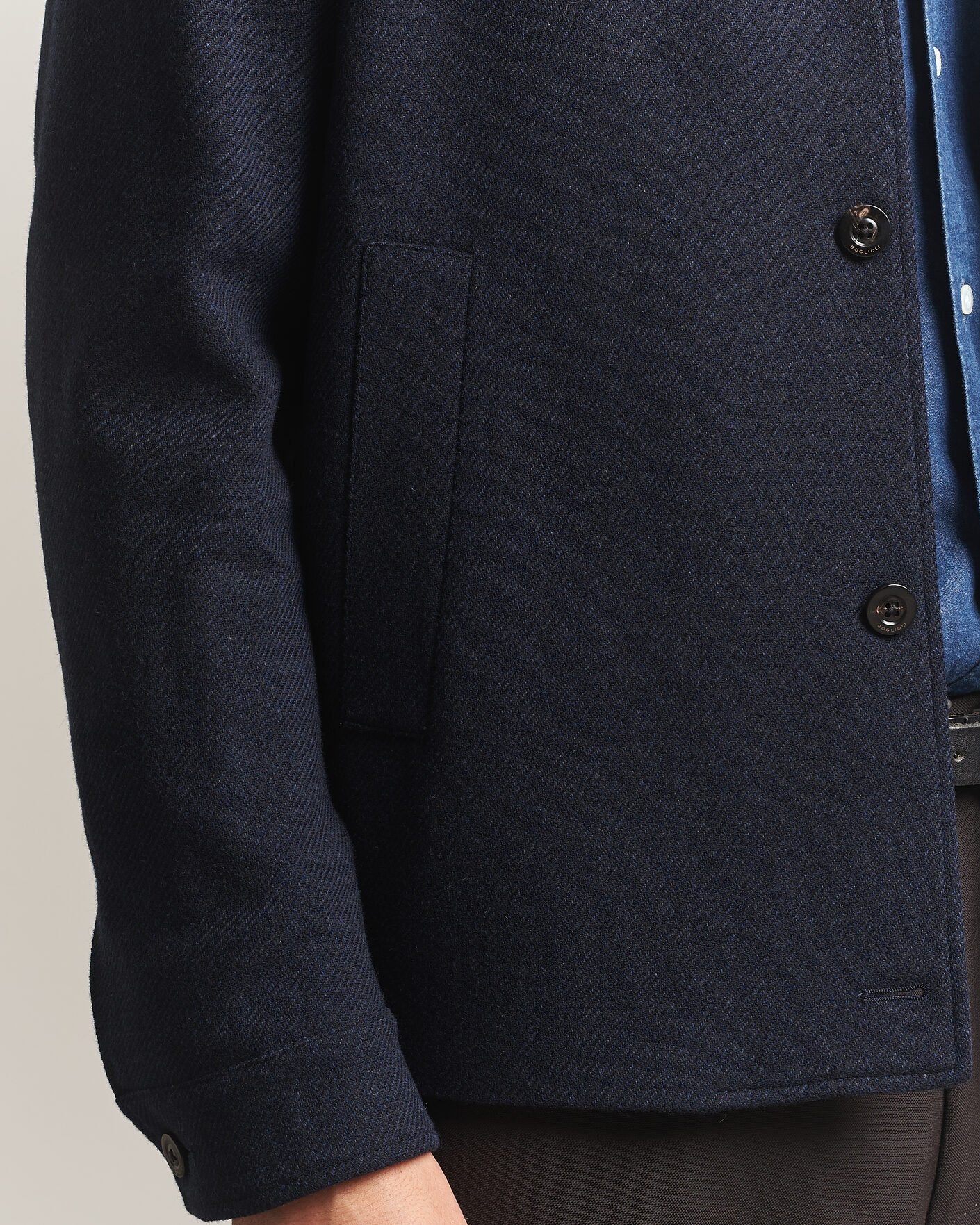 Men | Coats & Jackets | Boglioli | Wool/Cashmere Solferino Jacket Navy