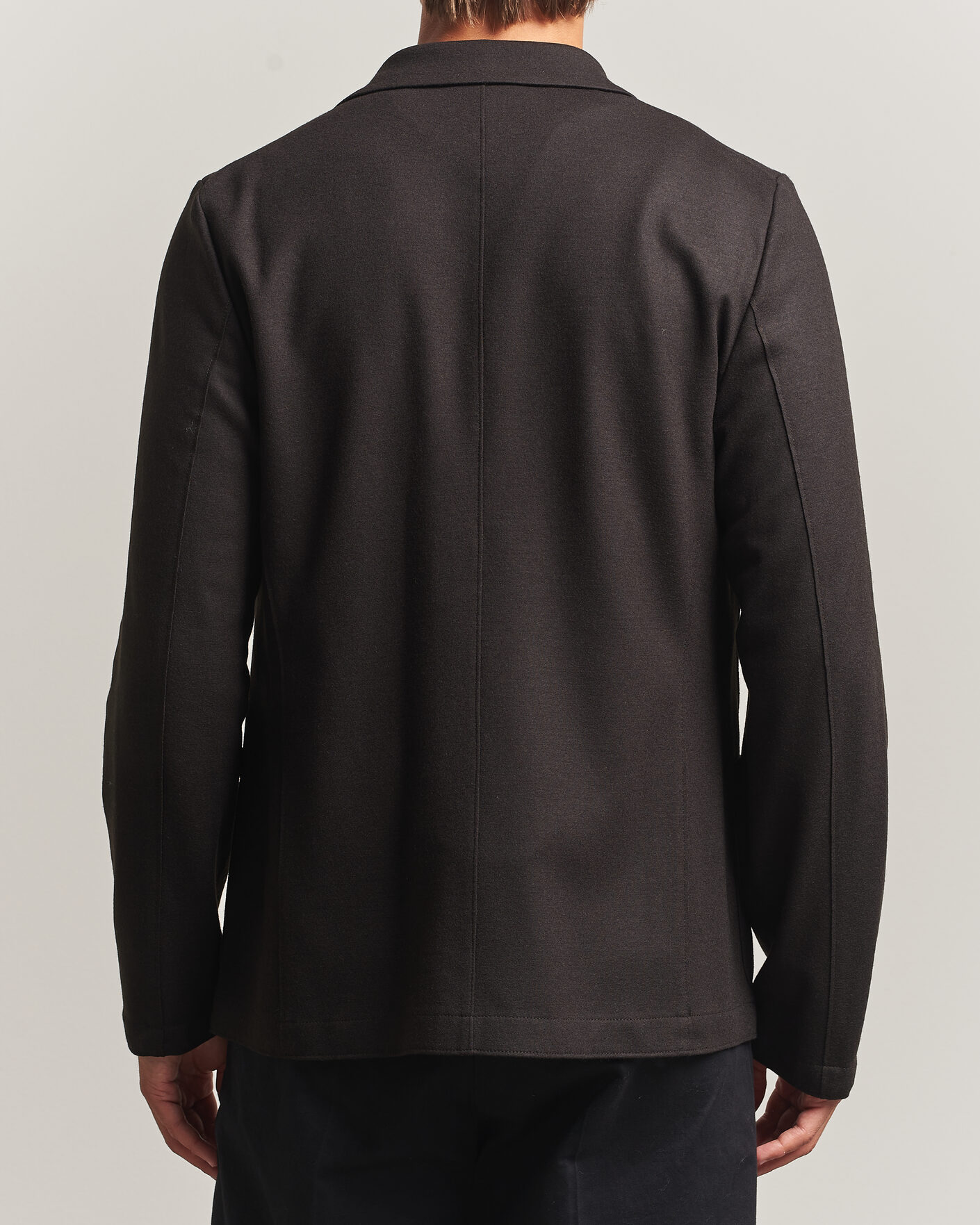 Men | Blazers | Harris Wharf London | Two Button Superfine Merino Blazer Brown