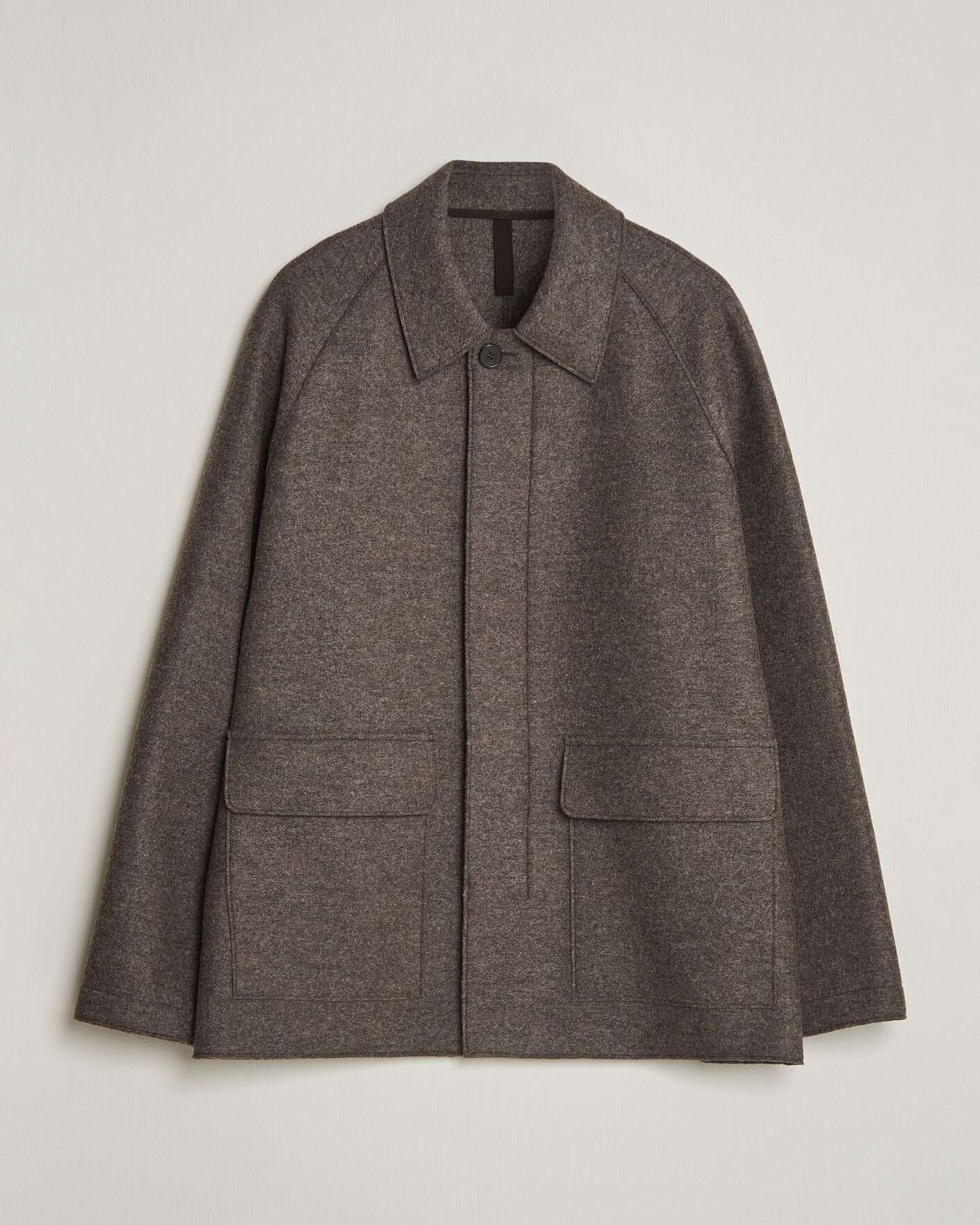 Men | Coats & Jackets | Harris Wharf London | Country Wool Jacket Brown/Grey