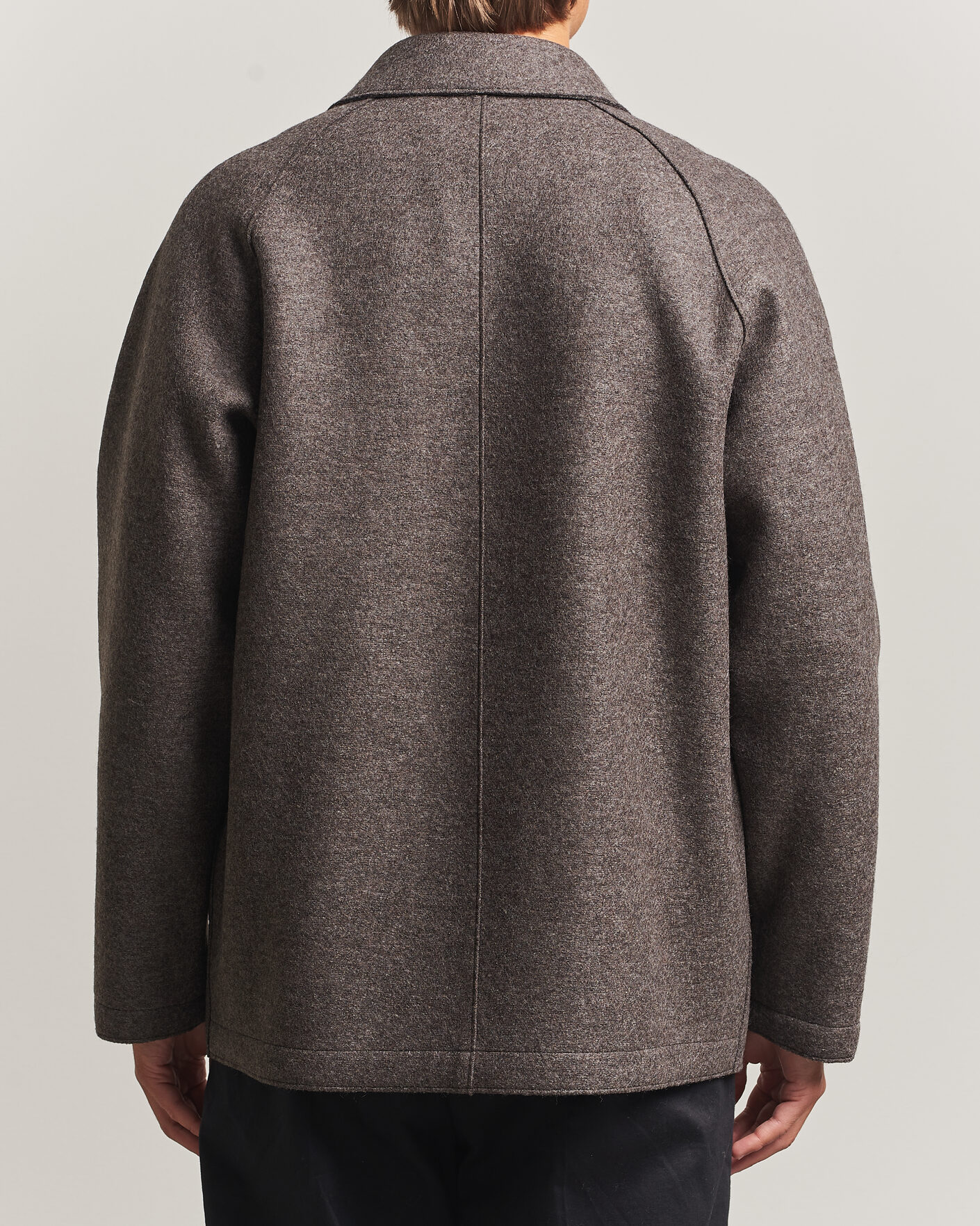Men | Coats & Jackets | Harris Wharf London | Country Wool Jacket Brown/Grey