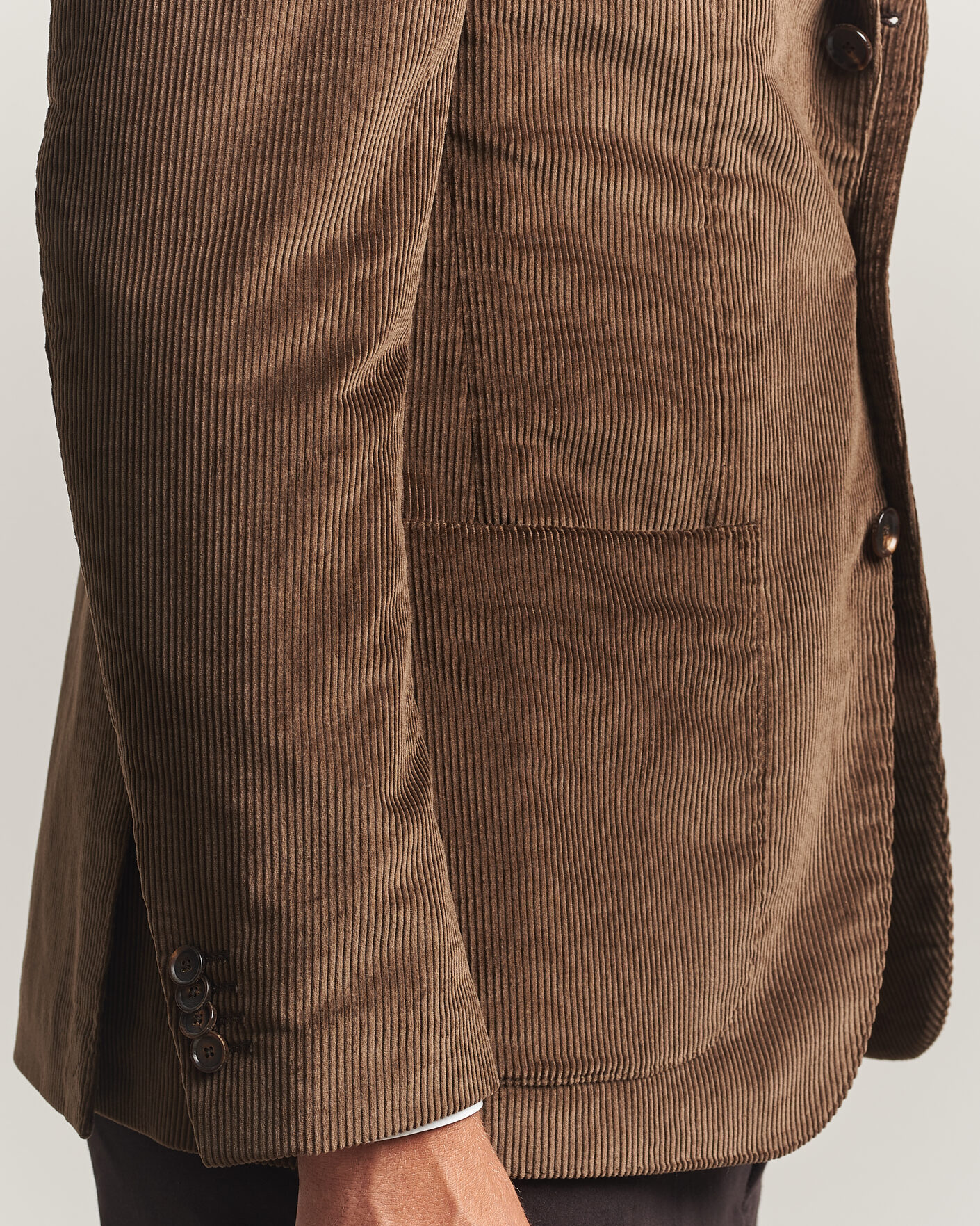Men | Blazers | Caruso | Aida Corduroy Blazer Dark Brown