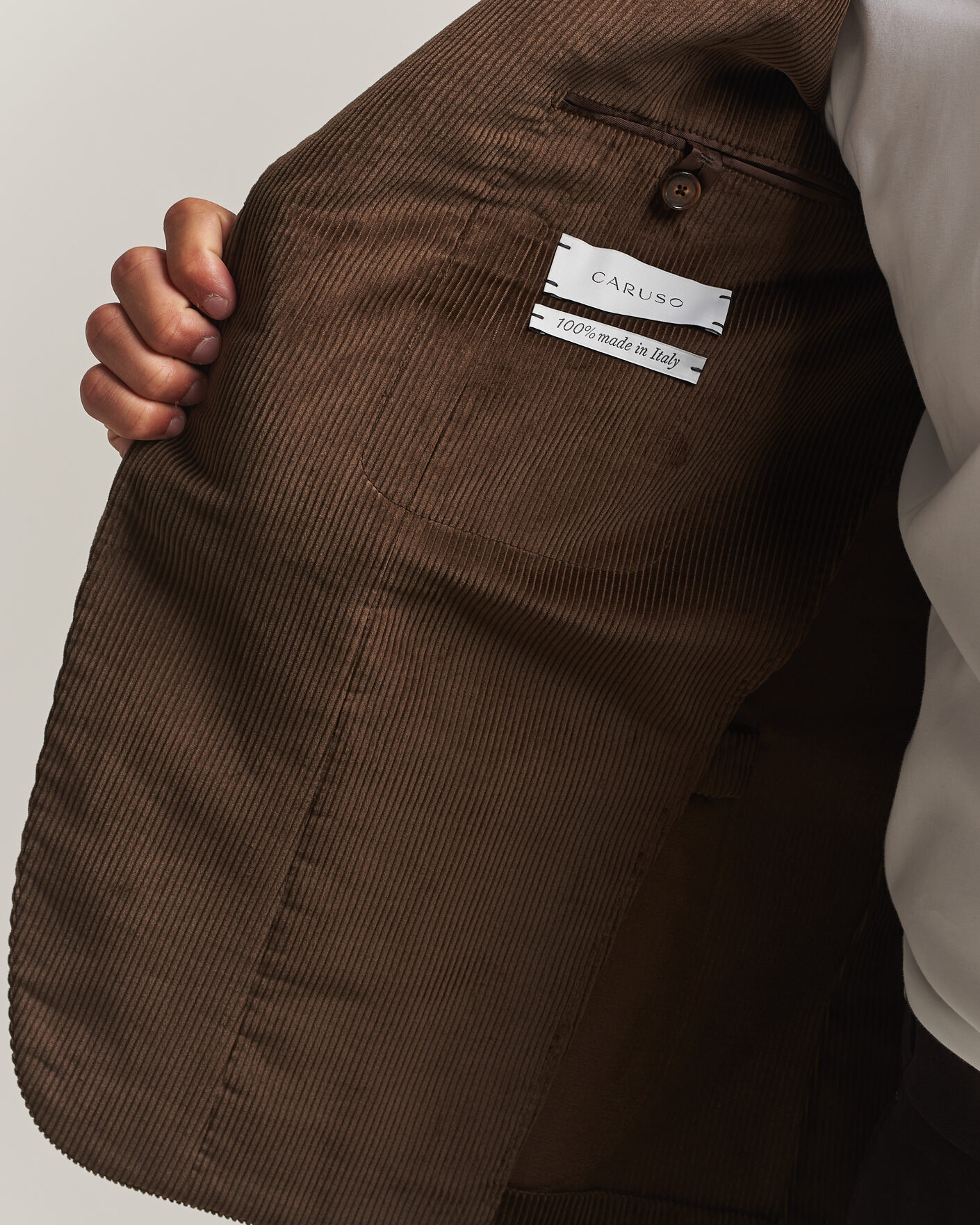 Men | Blazers | Caruso | Aida Corduroy Blazer Dark Brown