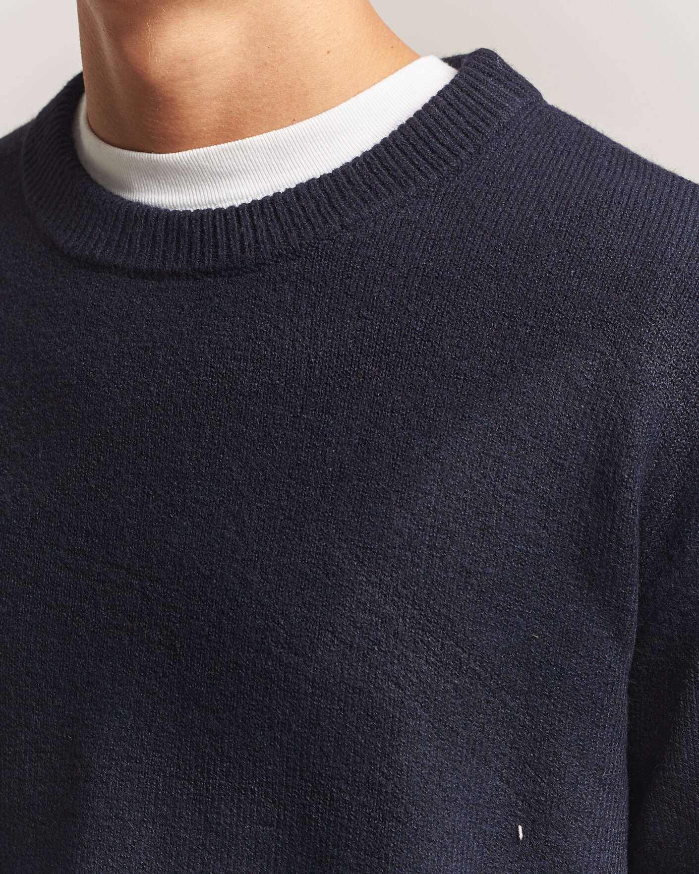 Men | Sweaters & Knitwear | KnowledgeCotton Apparel | Knitted Crewneck Night Sky