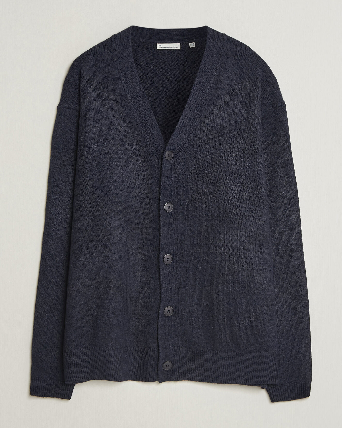 Men | Sweaters & Knitwear | KnowledgeCotton Apparel | Knitted Cardigan Night Sky