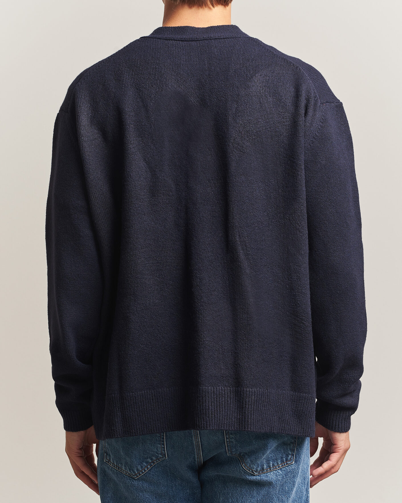 Men | Sweaters & Knitwear | KnowledgeCotton Apparel | Knitted Cardigan Night Sky