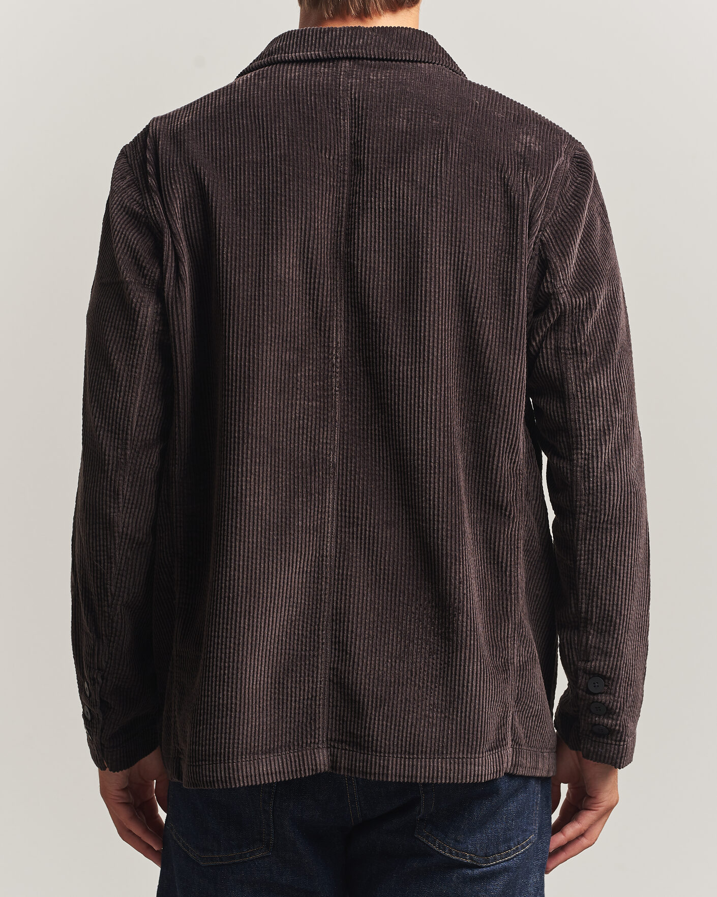 Men | Blazers | KnowledgeCotton Apparel | Cotton Corduroy Blazer Chocolate