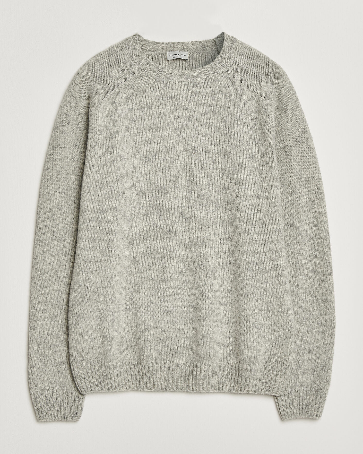 Men | Sweaters & Knitwear | Morgano | Brushed Wool Crewneck Grey