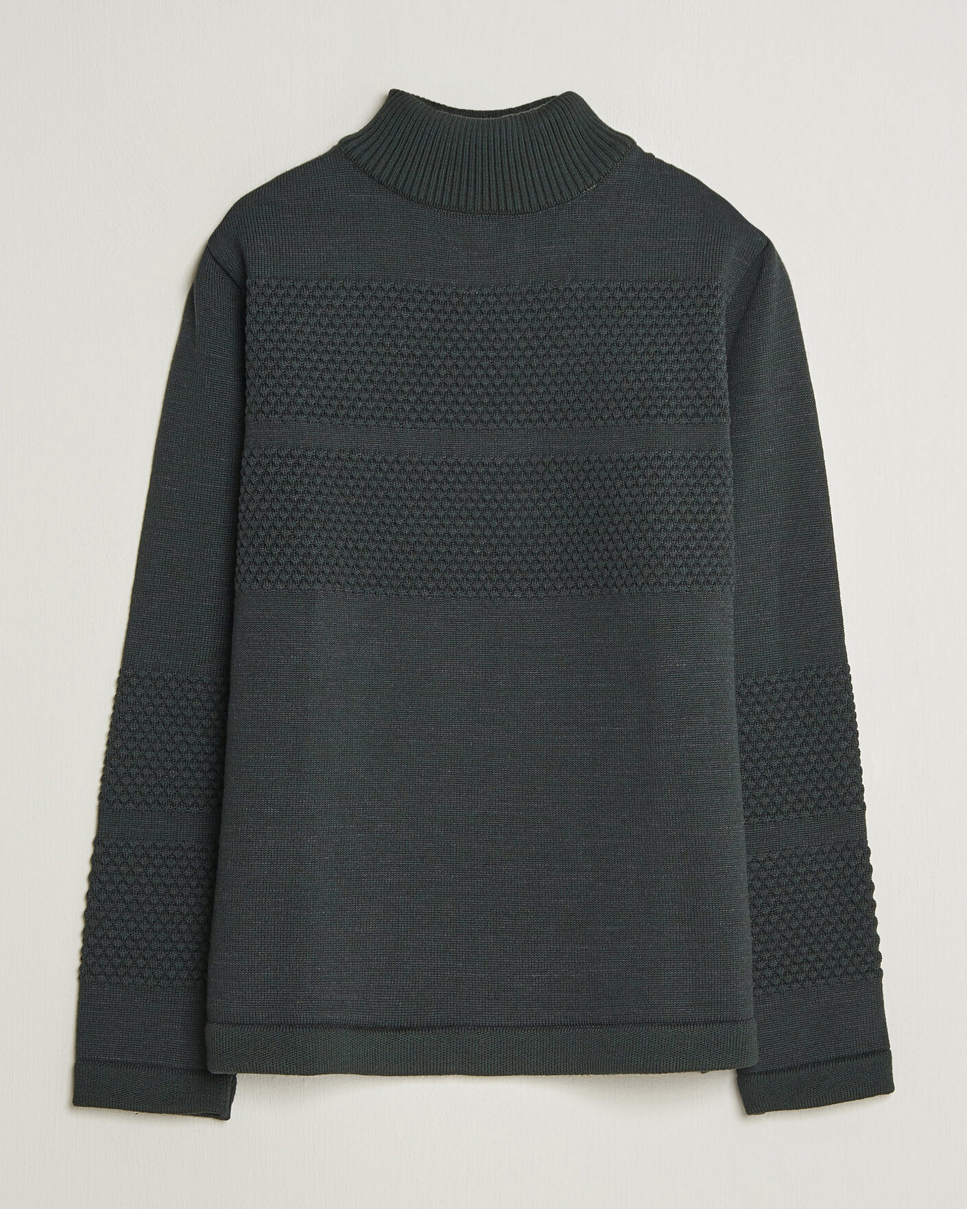 Men | Sweaters & Knitwear | S.N.S. Herning | Fisherman High Neck Terrain Green