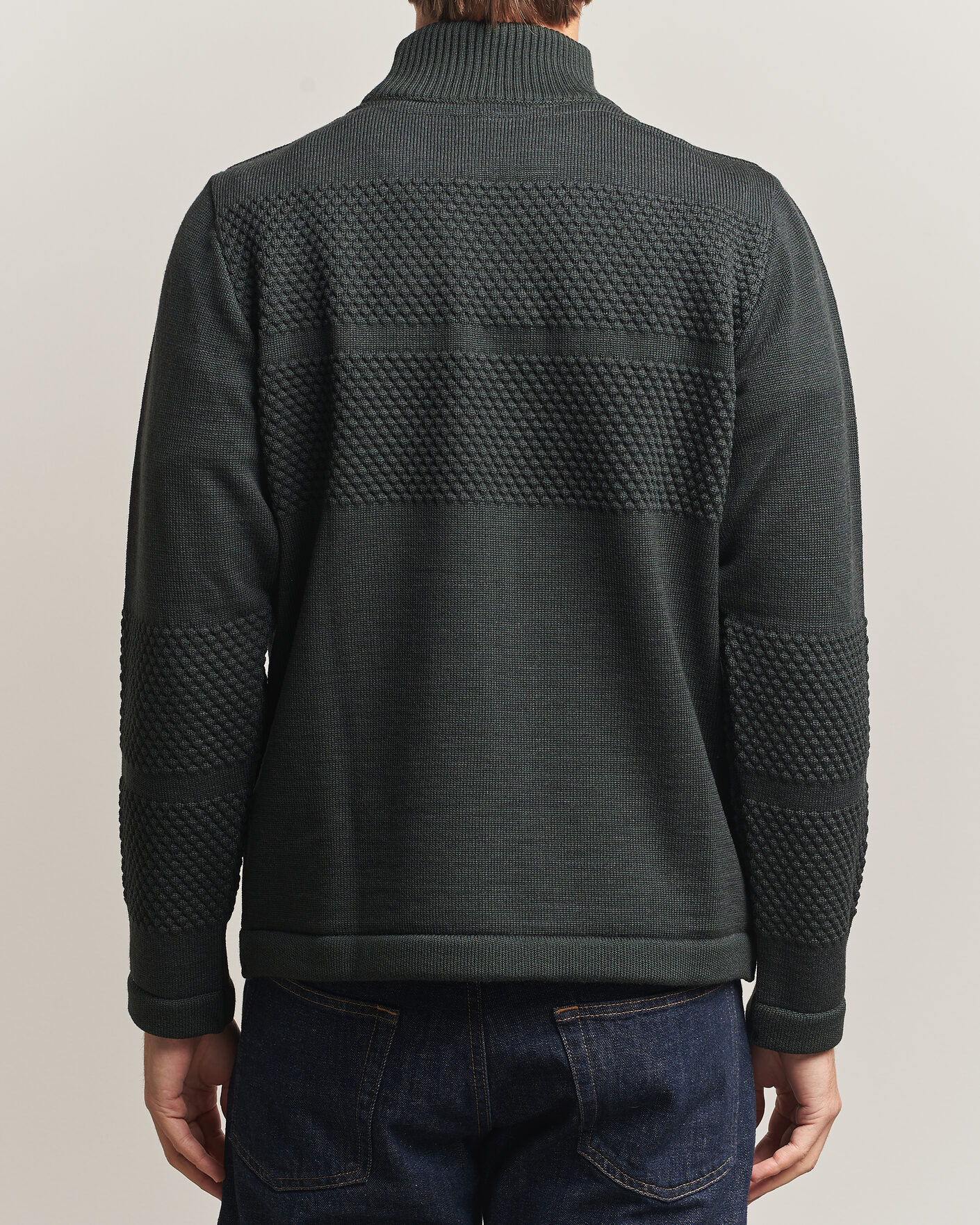Men | Sweaters & Knitwear | S.N.S. Herning | Fisherman High Neck Terrain Green
