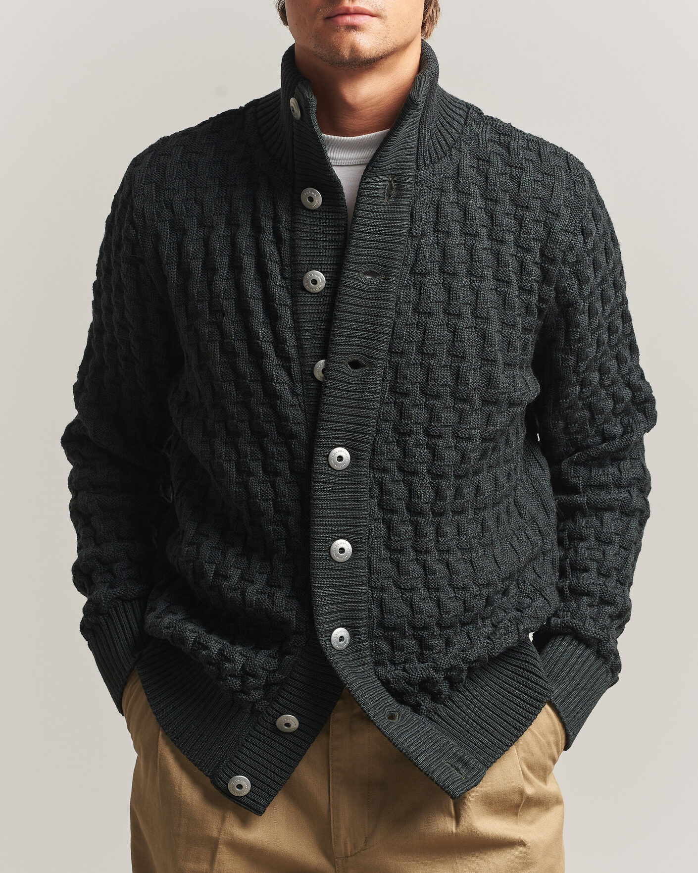 Men | Sweaters & Knitwear | S.N.S. Herning | Stark Cardigan Terrain Green