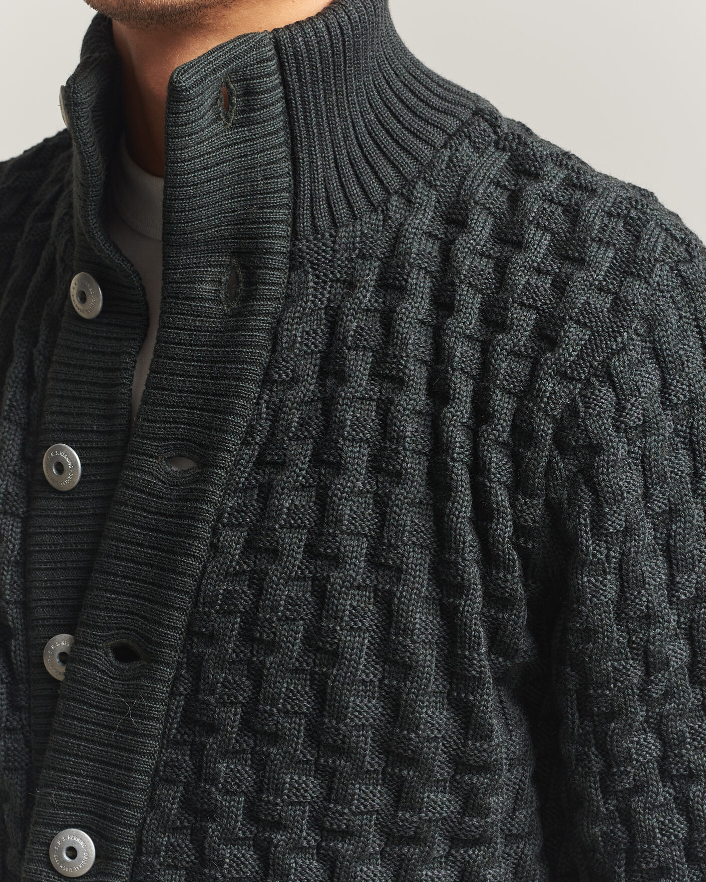 Men | Sweaters & Knitwear | S.N.S. Herning | Stark Cardigan Terrain Green