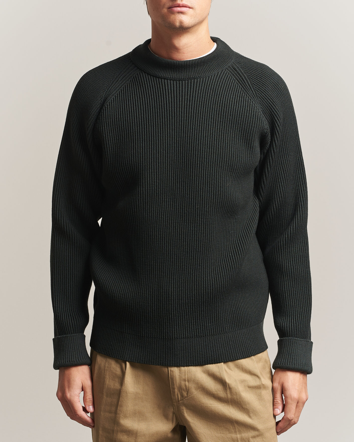 Men | Sweaters & Knitwear | S.N.S. Herning | Render Mock Neck Terrain Green