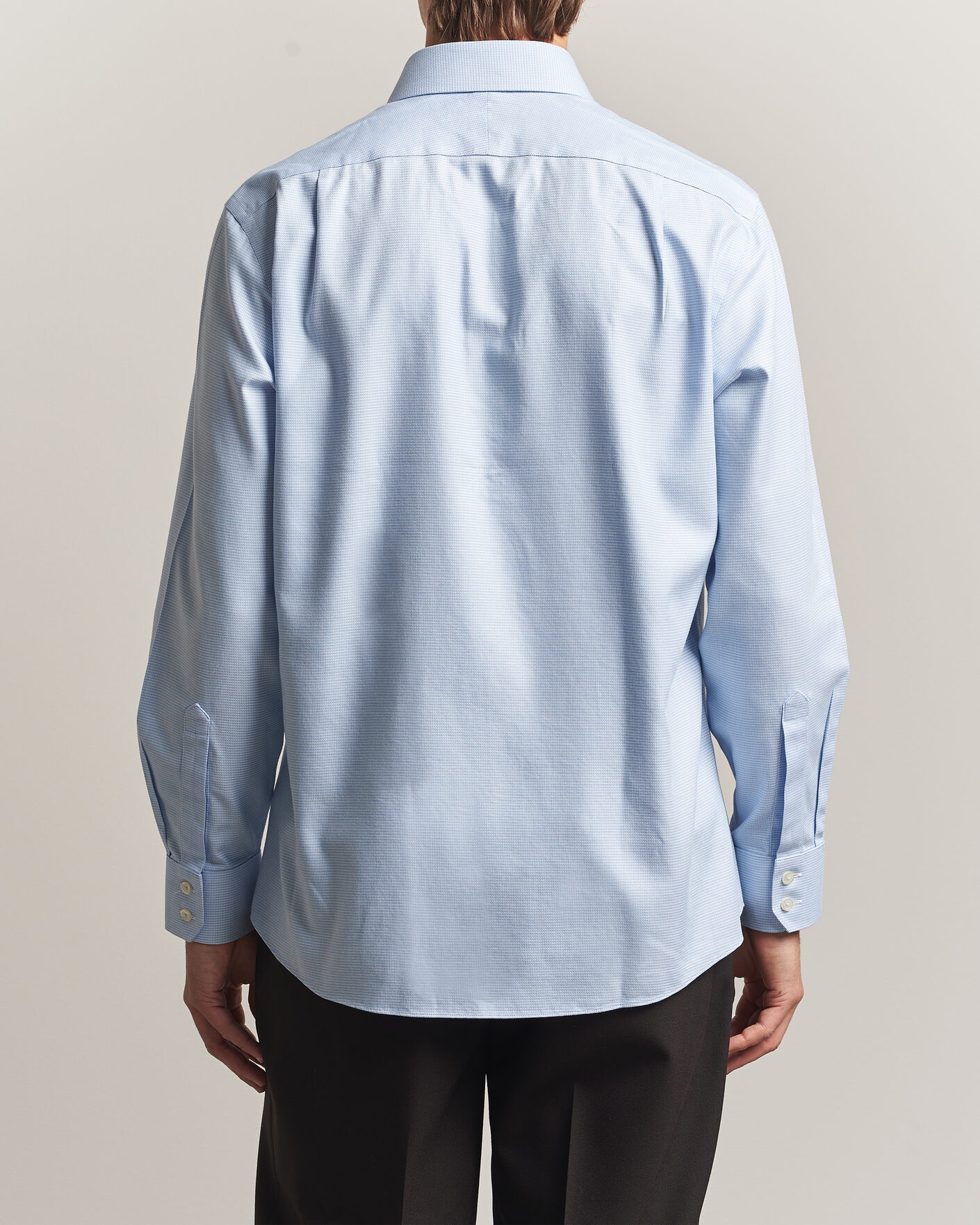 Men | Shirts | Charles Tyrwhitt | Slim Fit Non Iron Trafalgar Weave Shirt Sky Blue