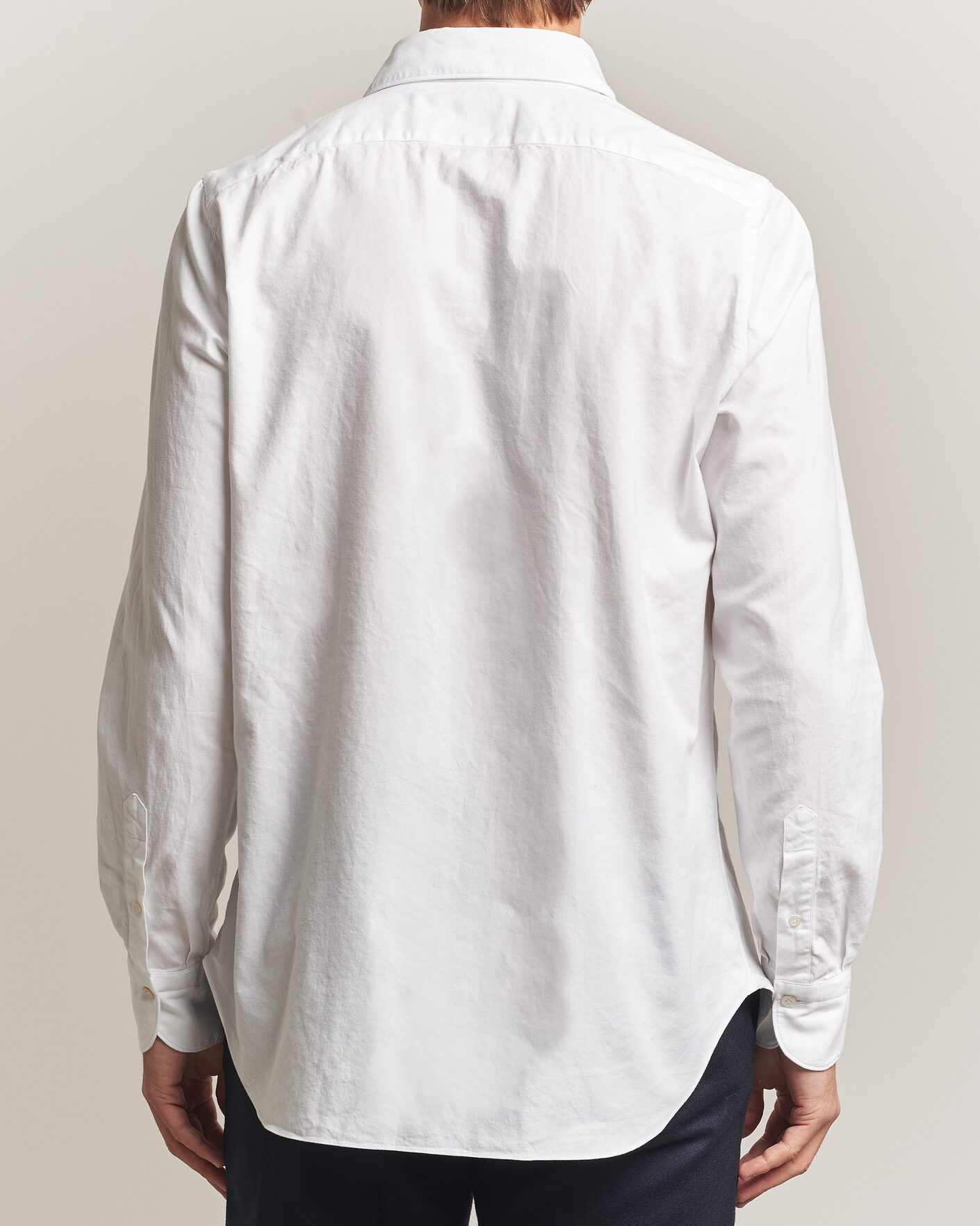 Men | Shirts | Finamore Napoli | Gaeta Flannel Sport Shirt White